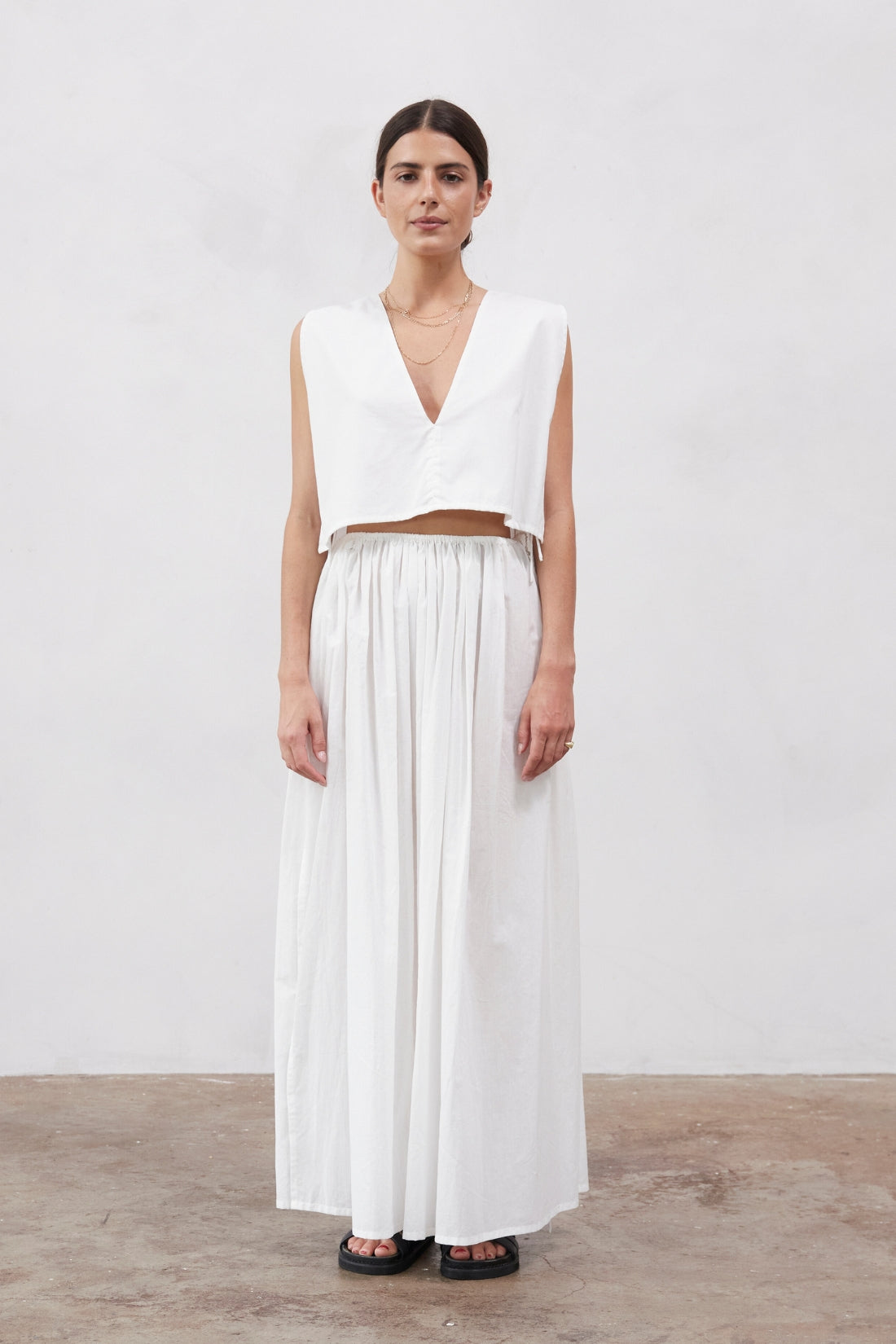 Tulum Organic Cotton Top White