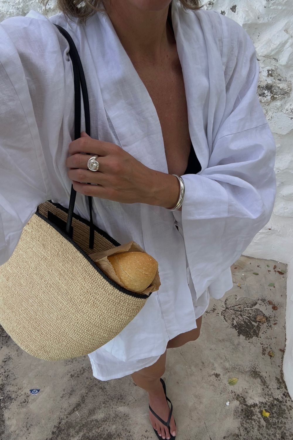 Anya Linen Kimono White