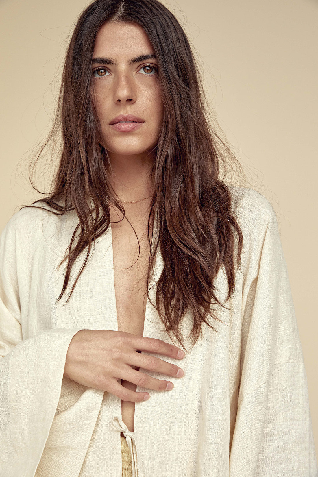Anya Linen Kimono Shell | Pre Order