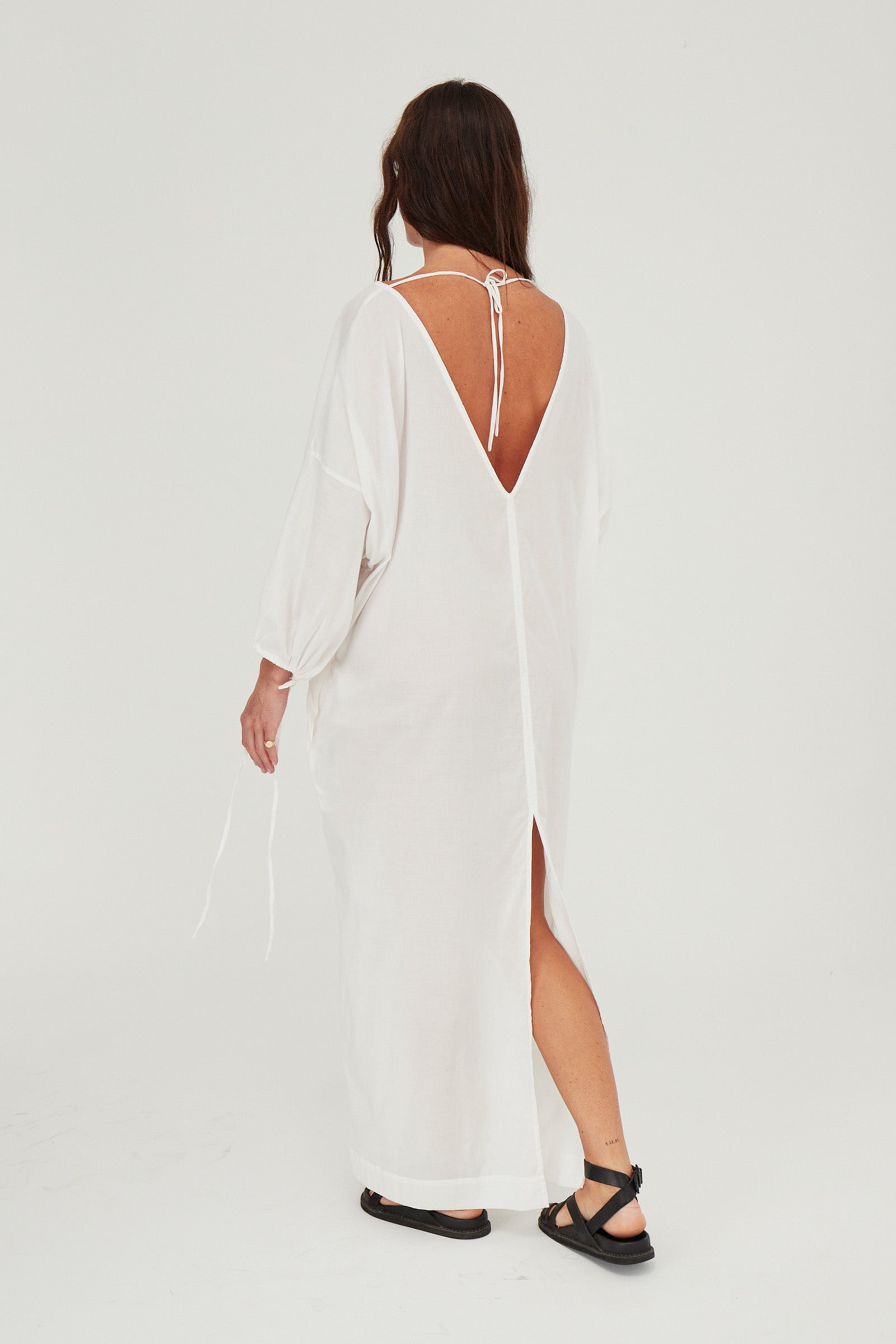 Ibiza Organic Cotton Kaftan White