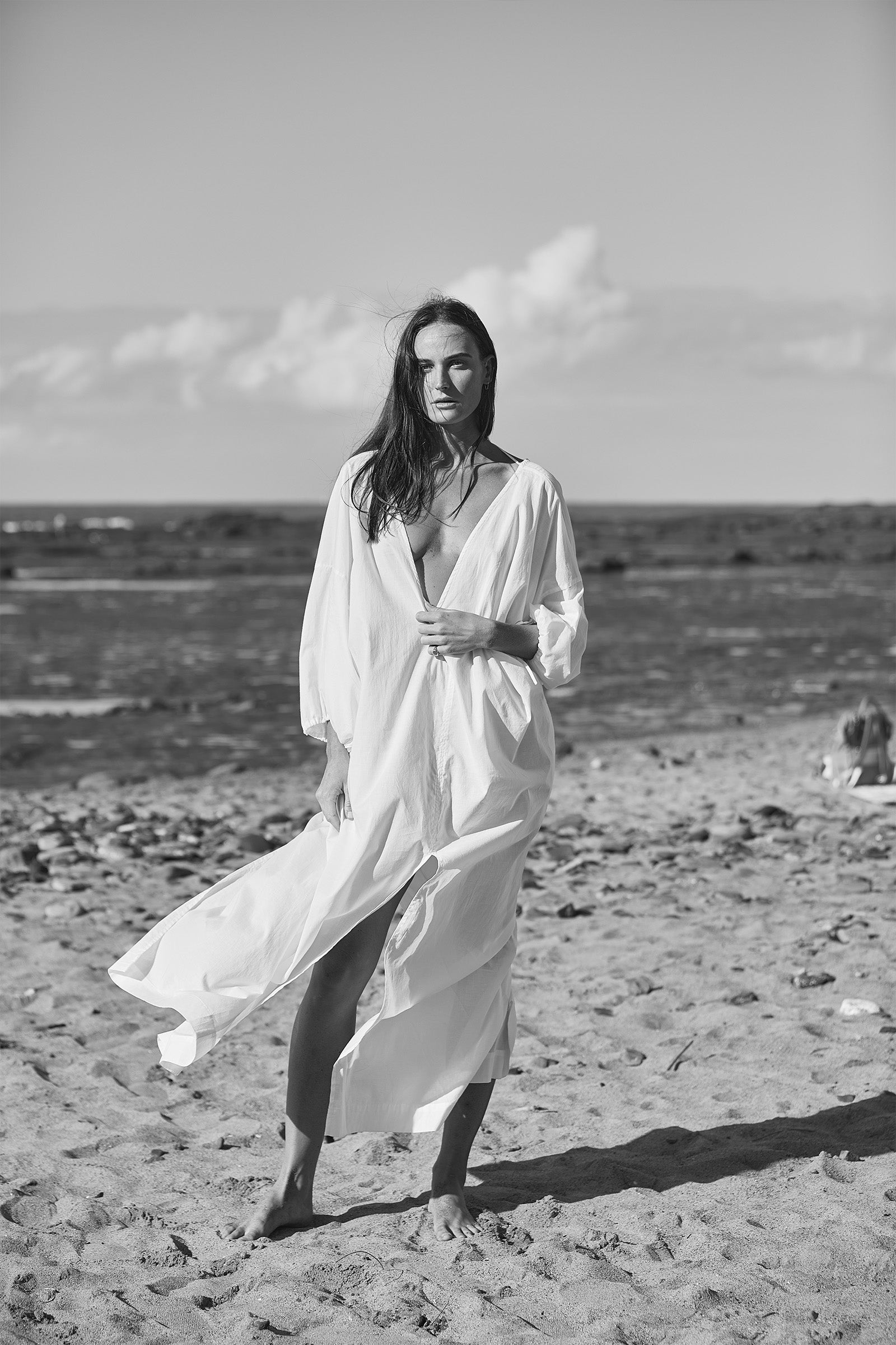Ibiza Organic Cotton Kaftan White