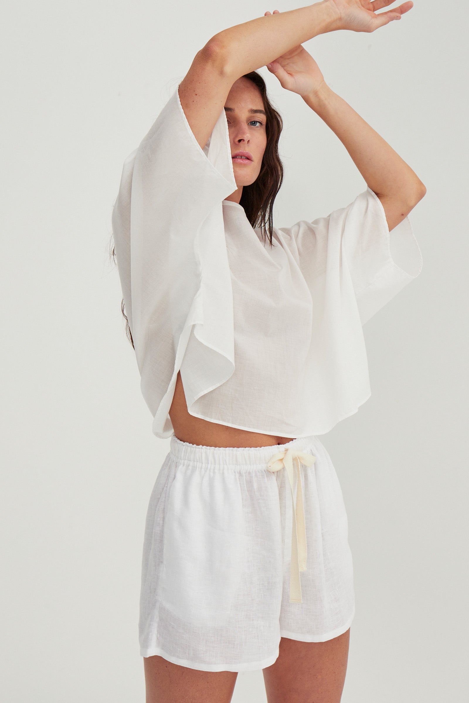 Keats Oversized Cotton Tee White