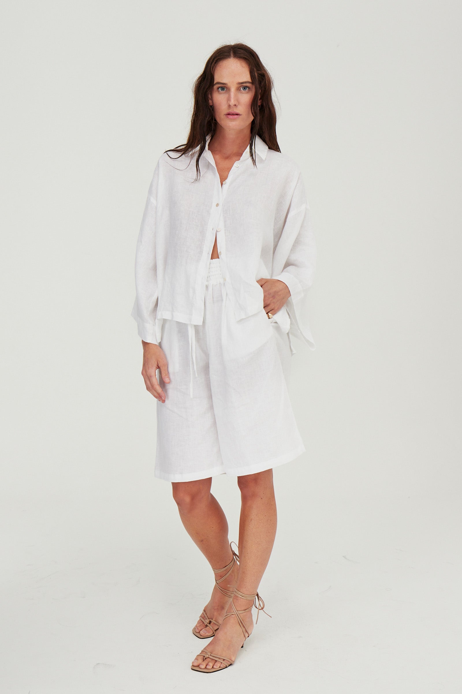 Linen dress shorts shop