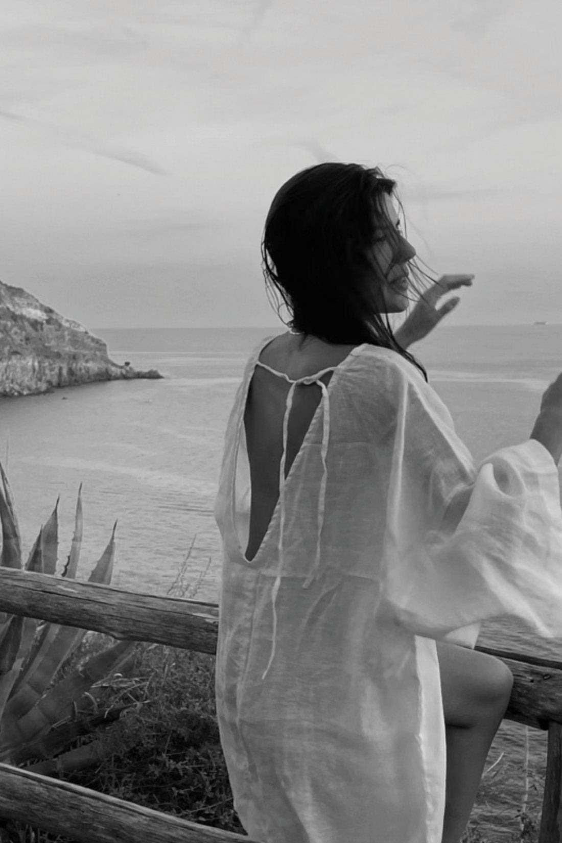 Sofia Linen Tunic White