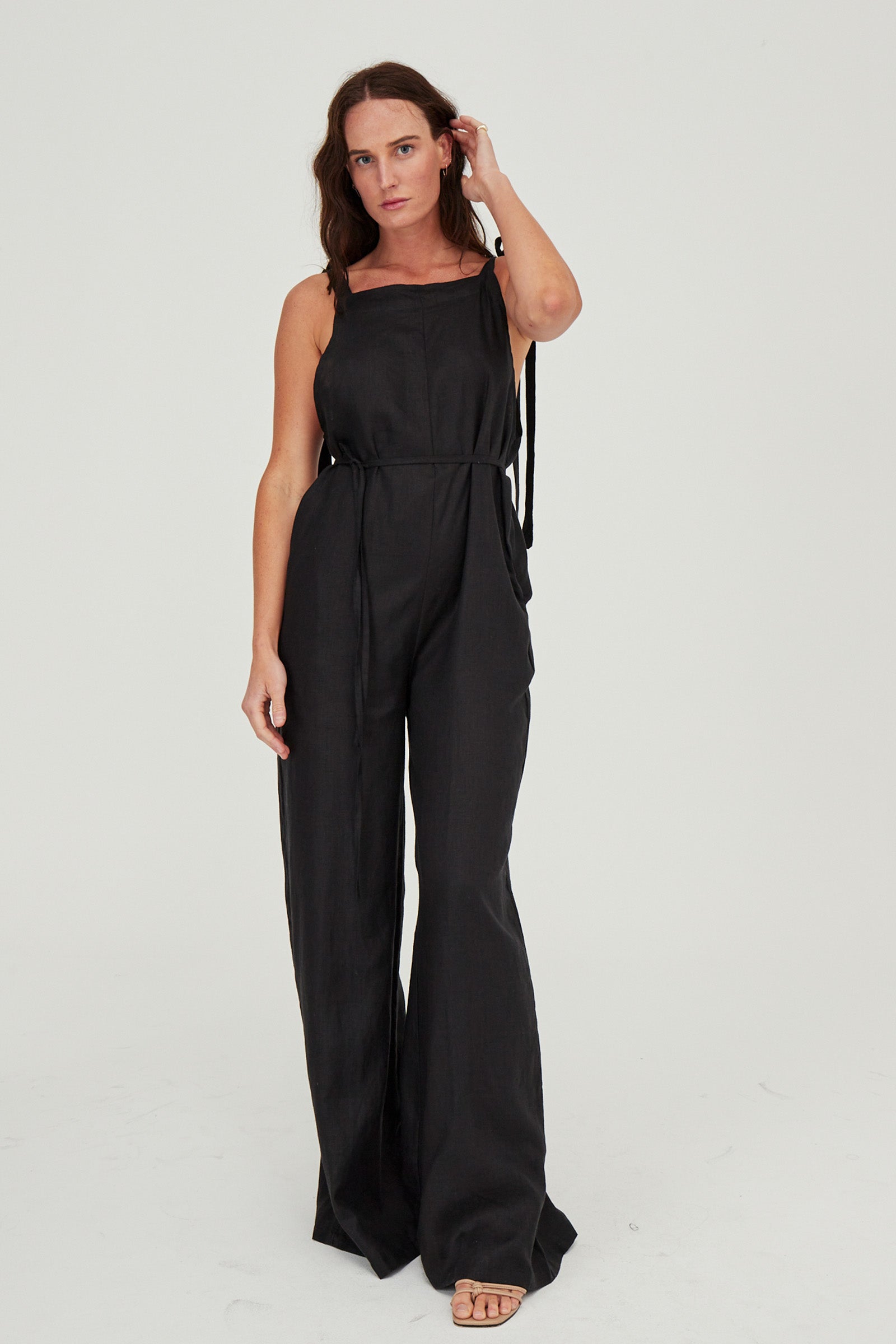 Wilde Linen Jumpsuit Black