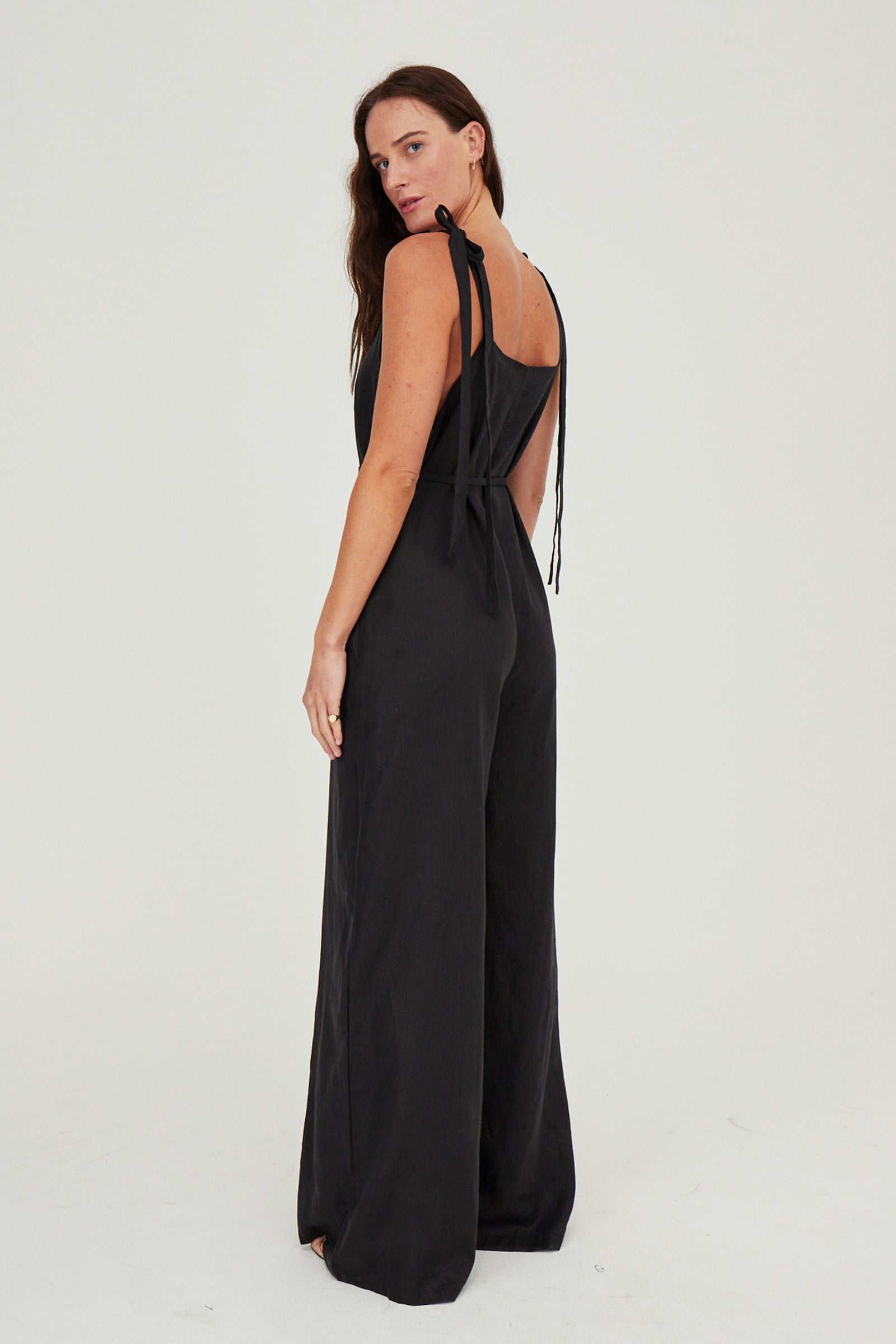 Wilde Linen Jumpsuit Black