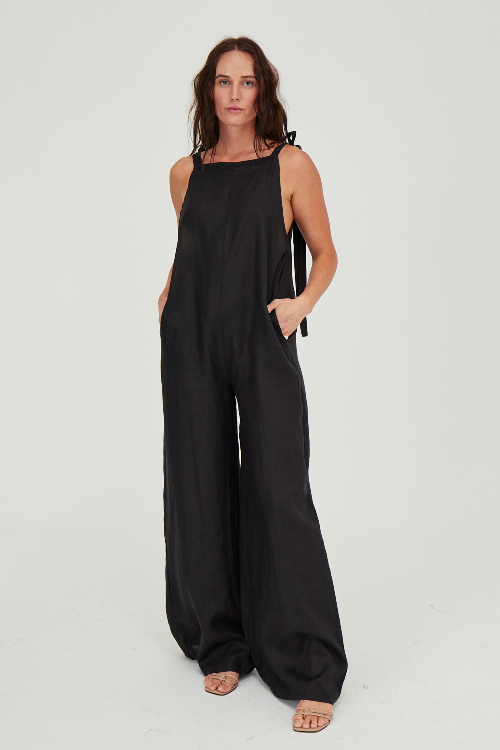 Wilde Linen Jumpsuit Black