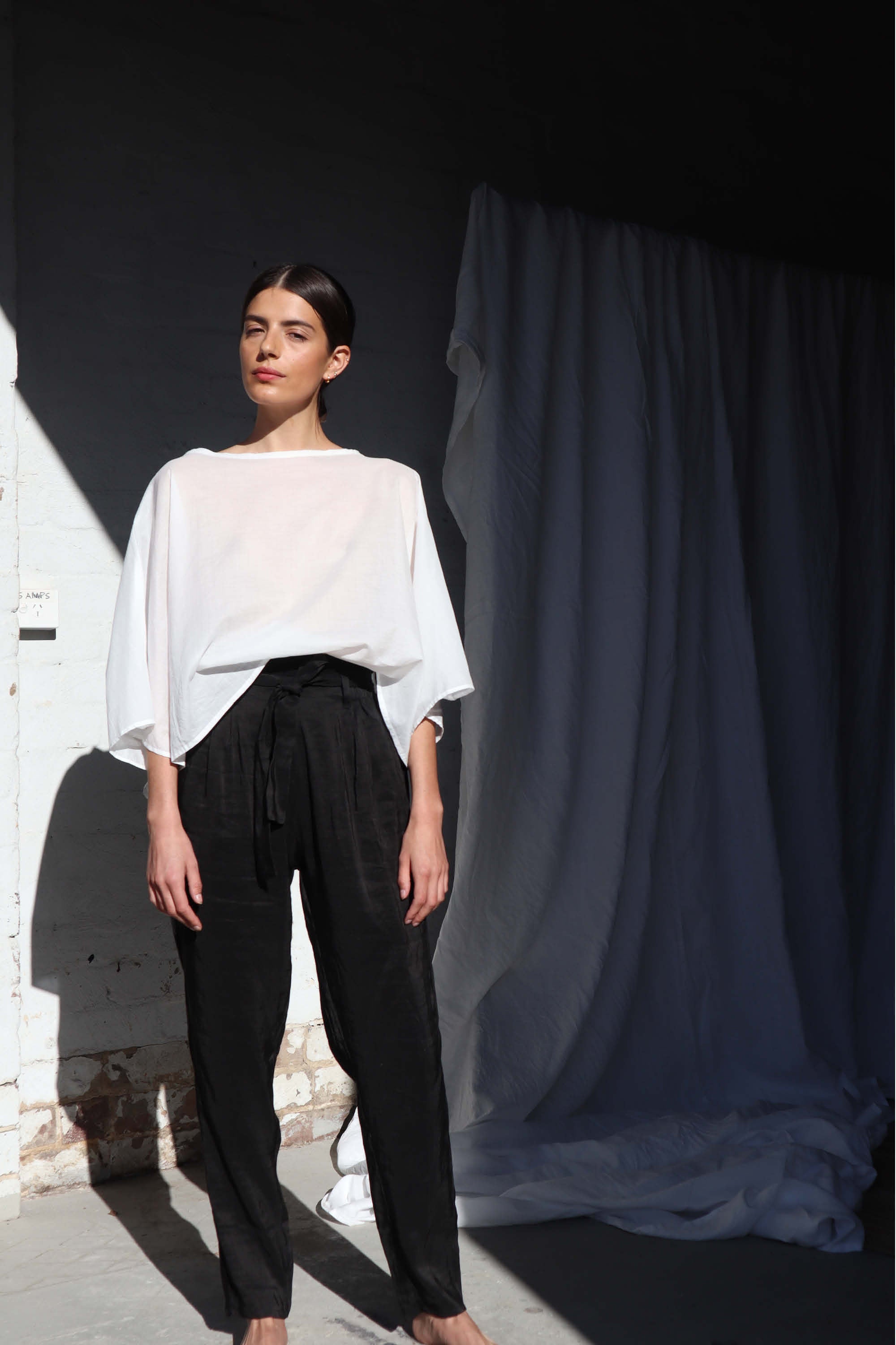 Keats Oversized Cotton Tee White