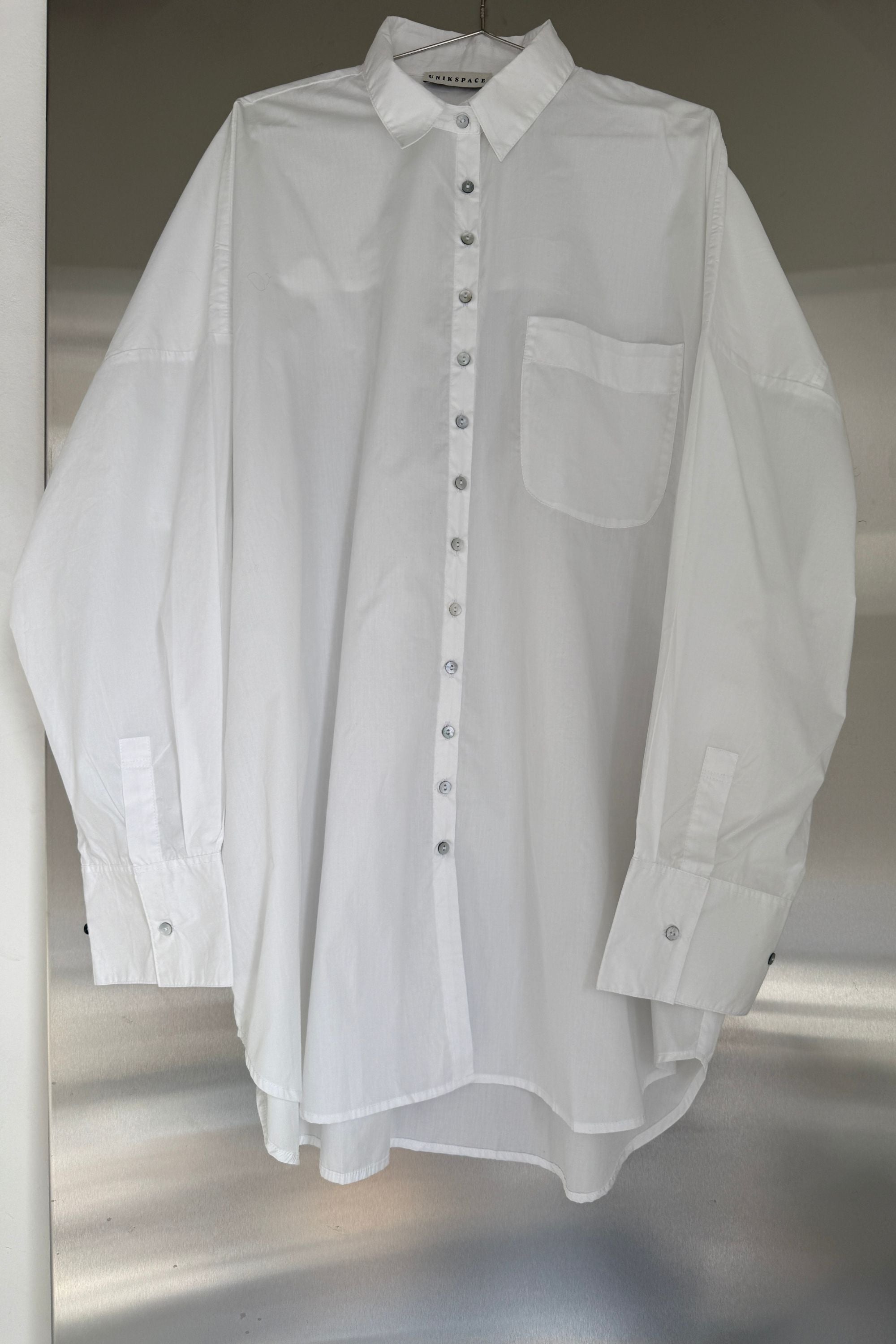 SAMPLE SALE | Stevie Cotton Poplin Shirt Dress White