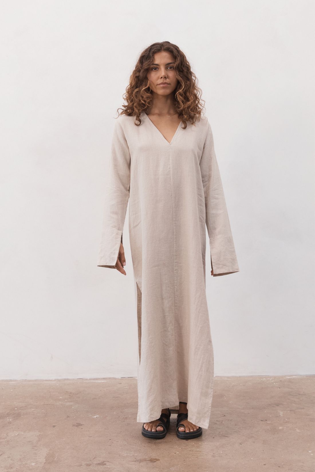 Ragna Linen Dress Sand