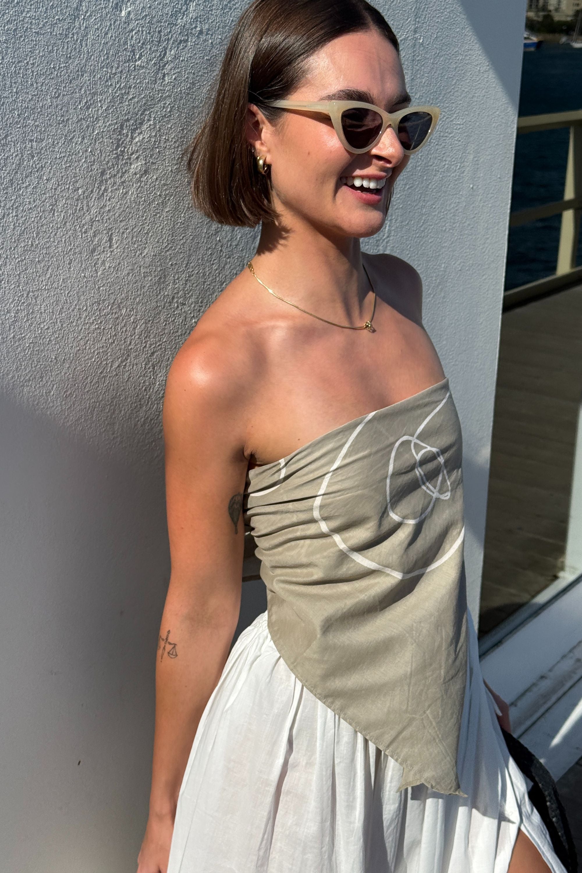 Art Scarf Ice Coffee