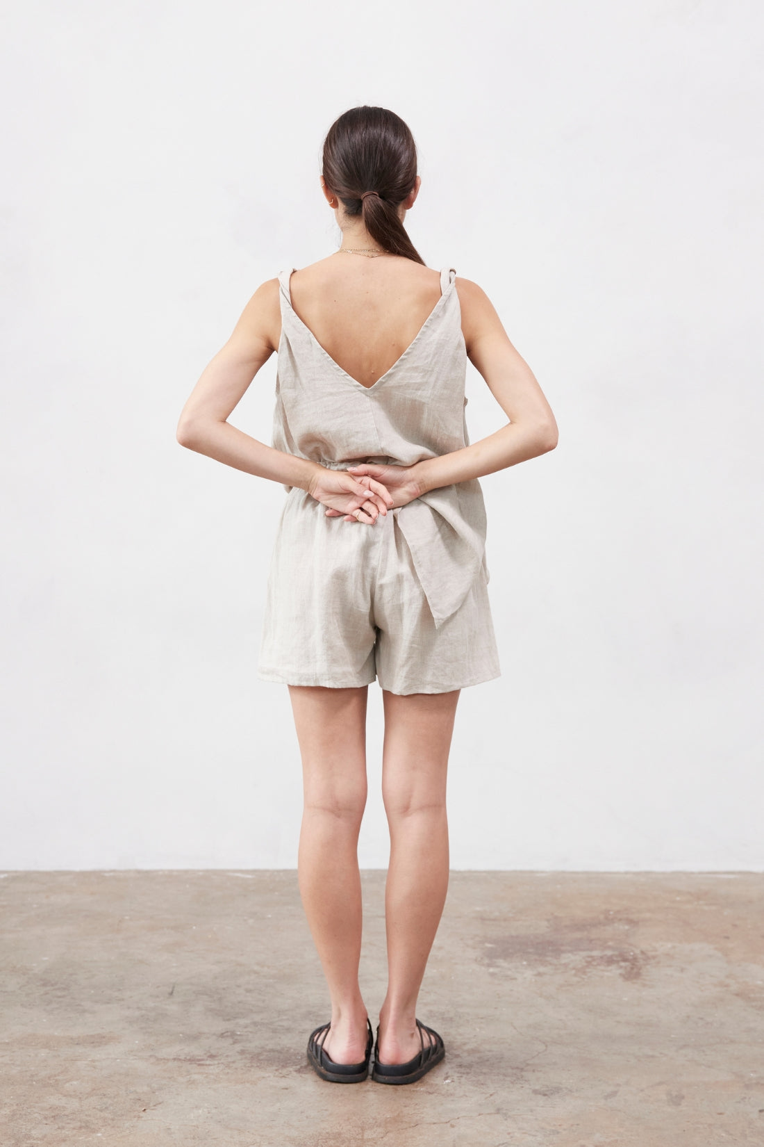 Cooper Linen Short Sand