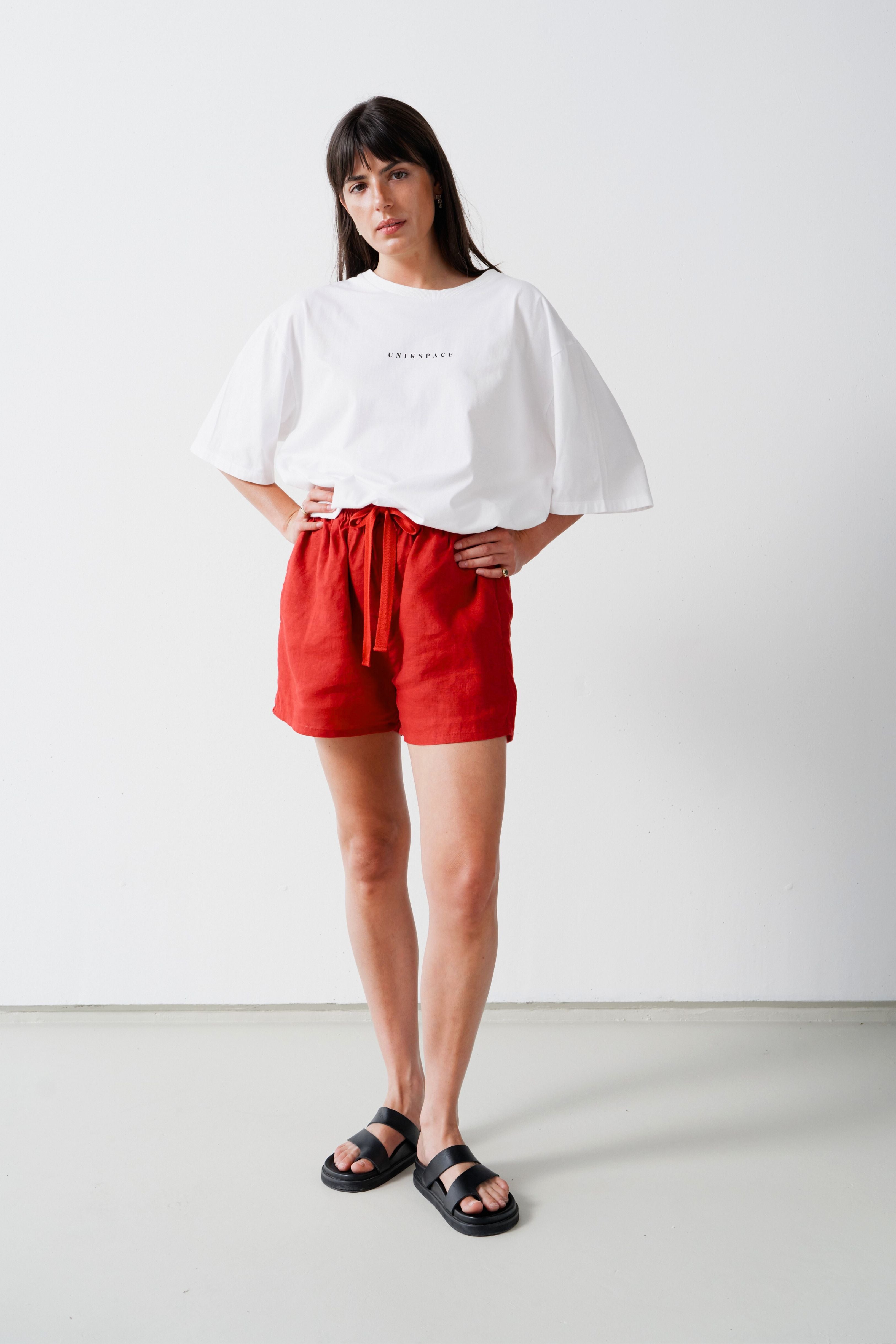 Oversized Logo Tee White