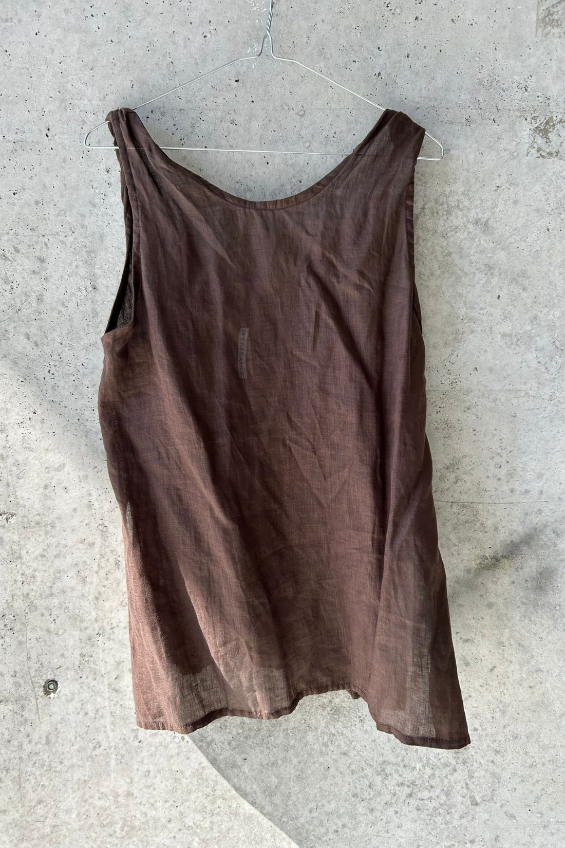 SAMPLE SALE | Burns twisted strap linen top cacao