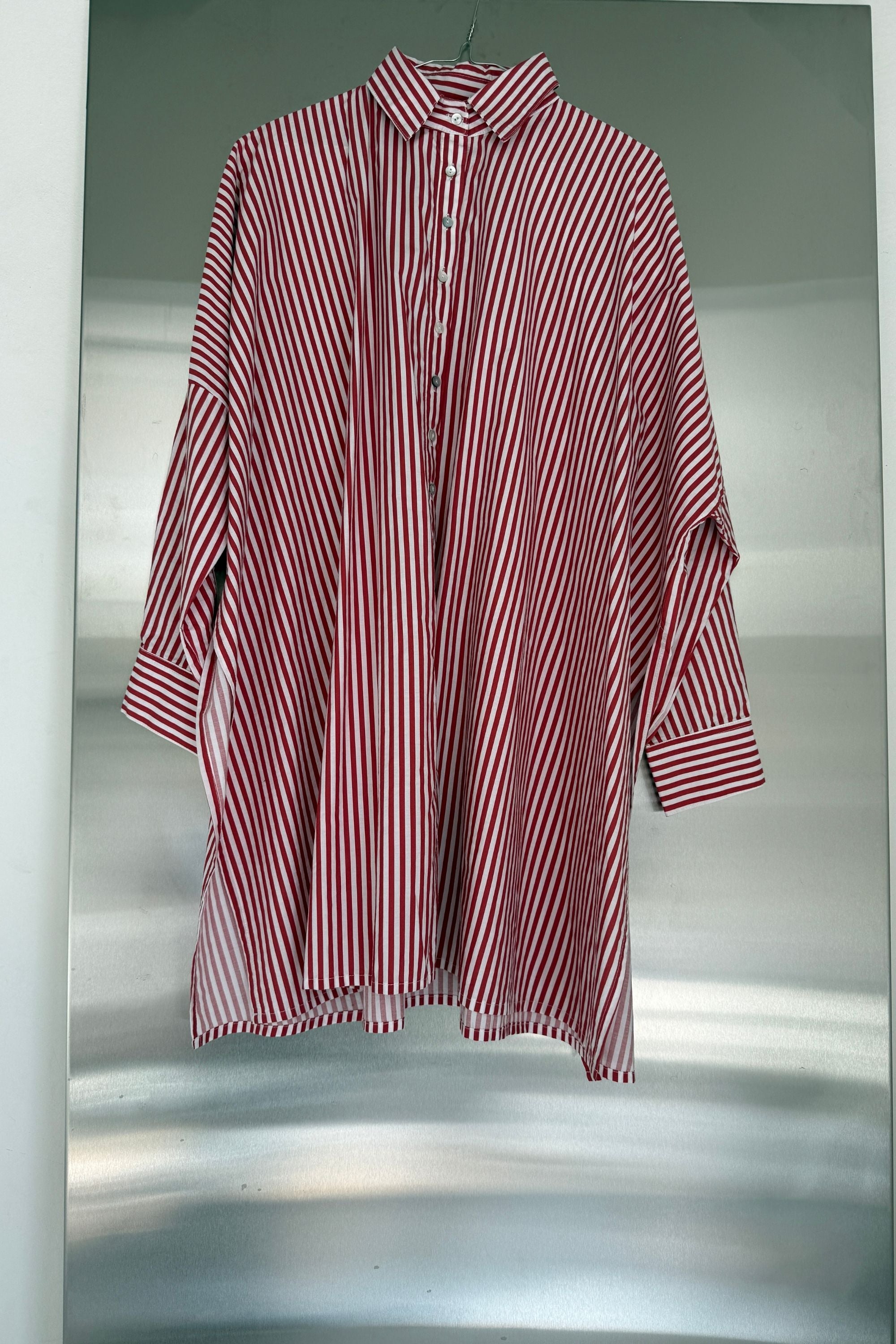SAMPLE SALE | Oscar Cotton Poplin Shirt Desert Stripe