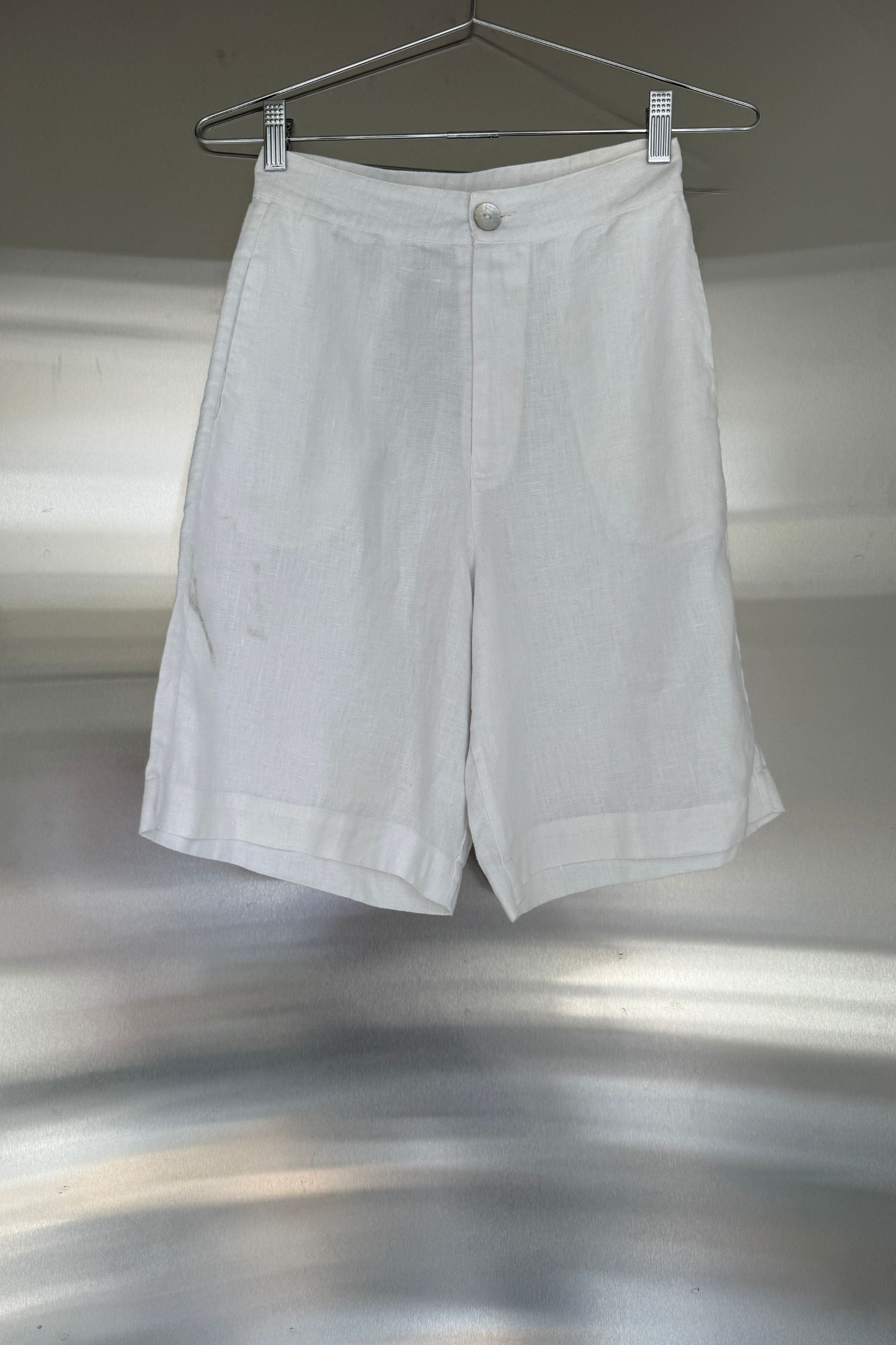 SAMPLE SALE | Parker Tailored Linen Short White