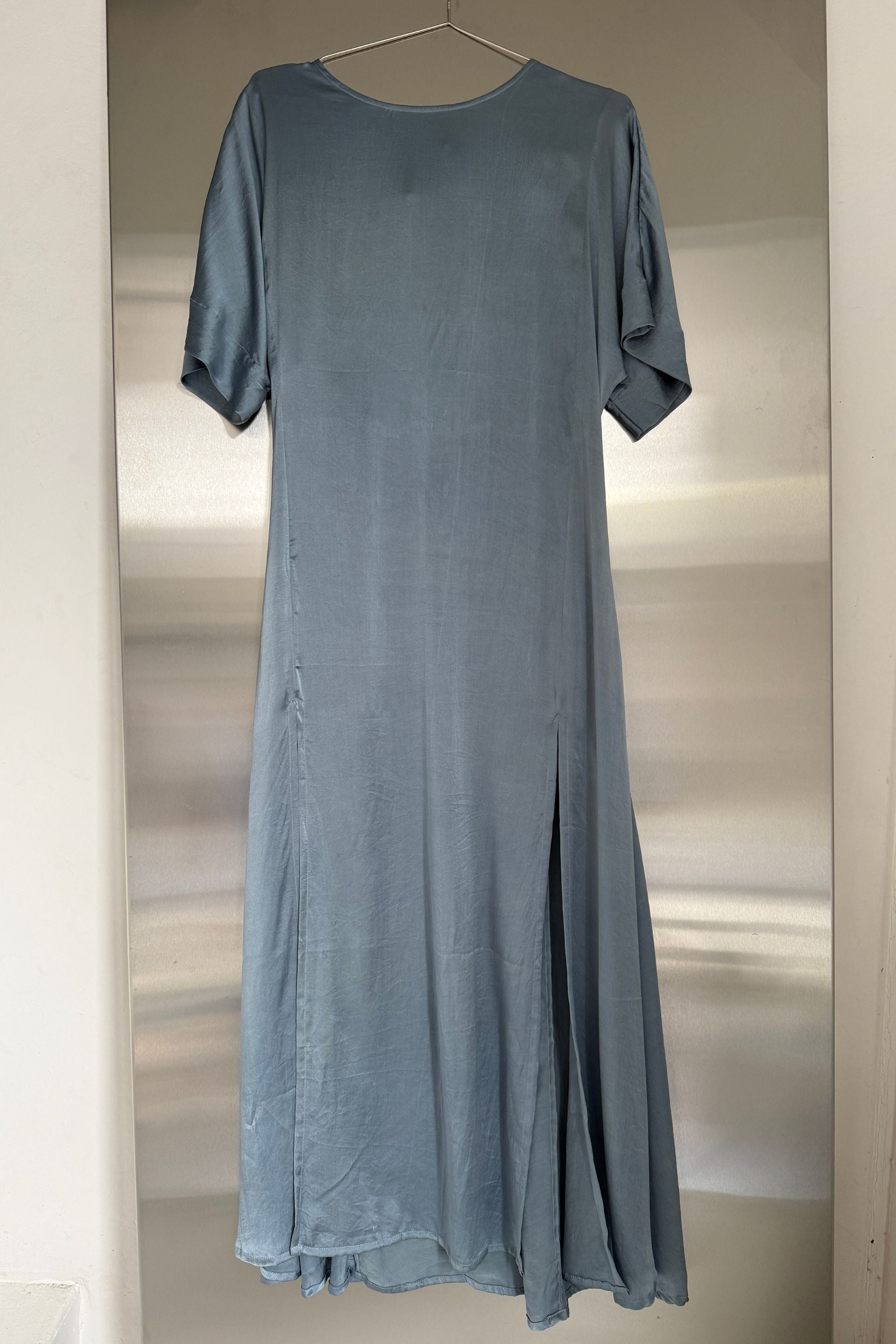 SAMPLE SALE | Tanika Silk Dress Steel Blue