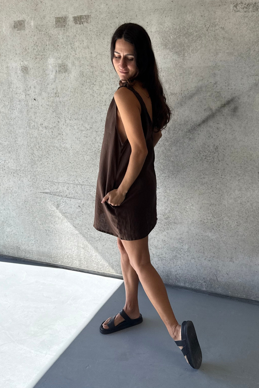 SAMPLE SALE | Claire Mini Dress Cacao