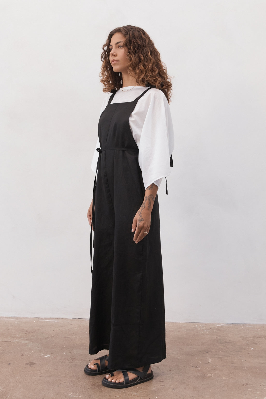 Turner Linen Jumpsuit Black