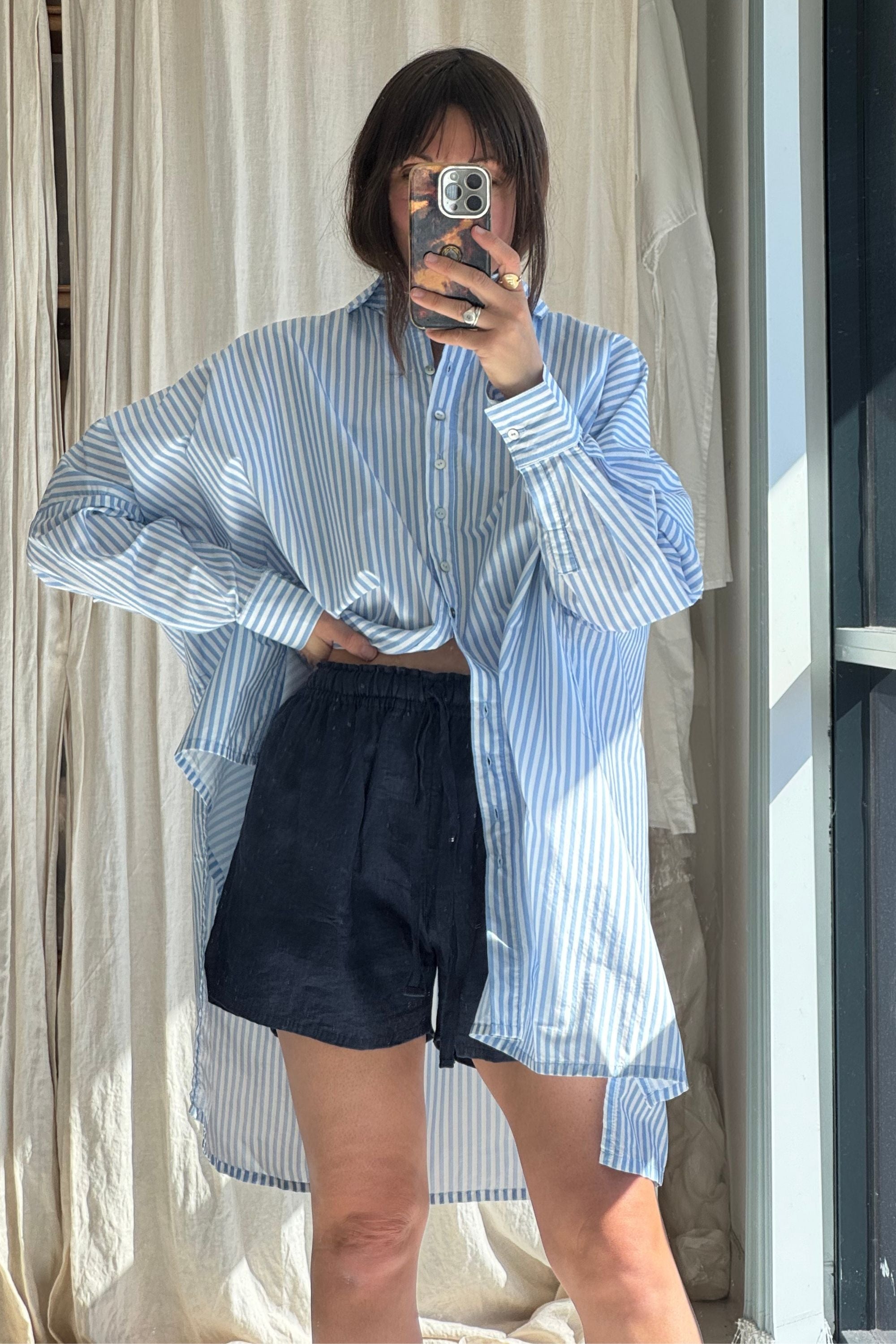 SAMPLE SALE | Cooper Linen Short Midnight