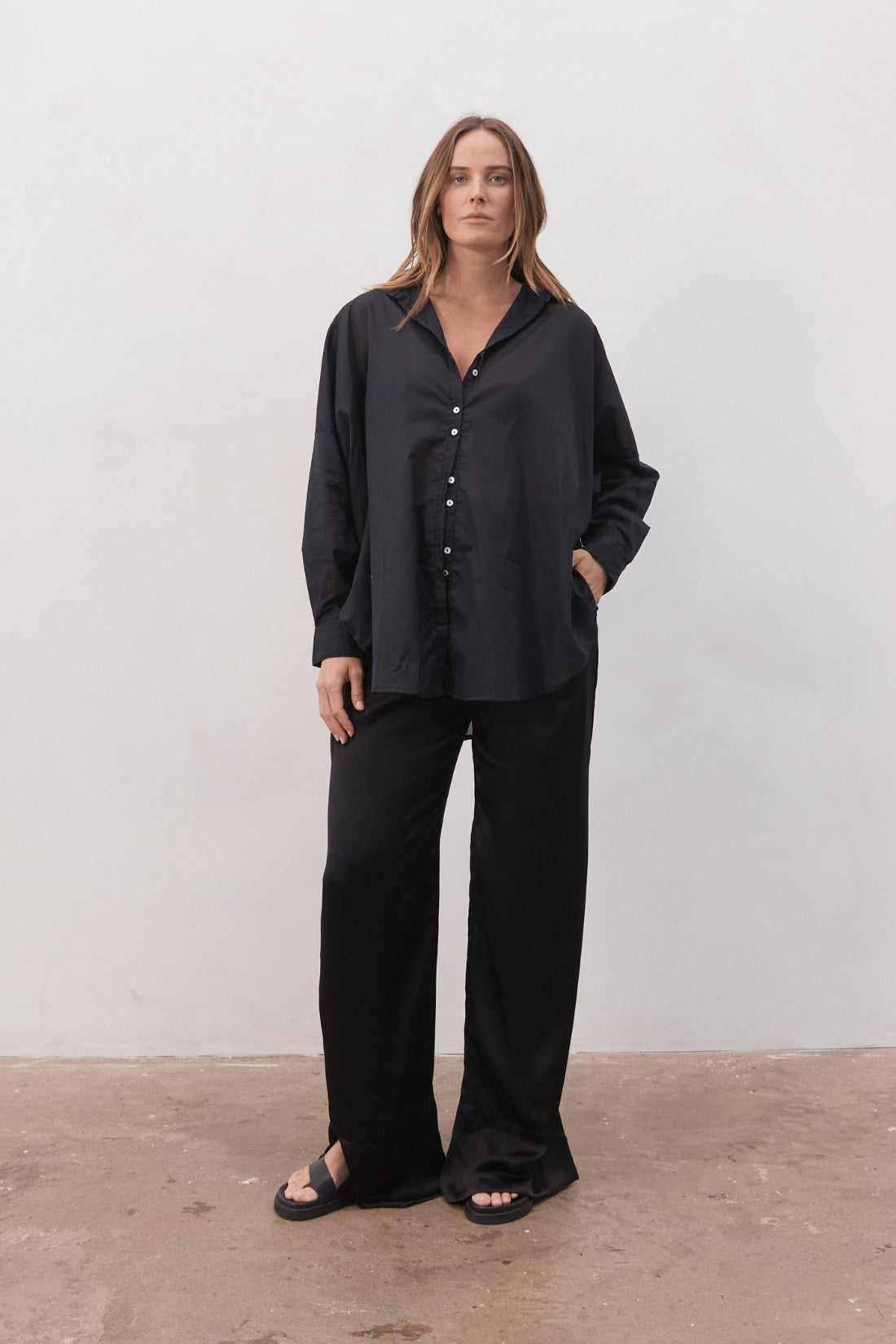 Nic Organic Cotton Shirt Black