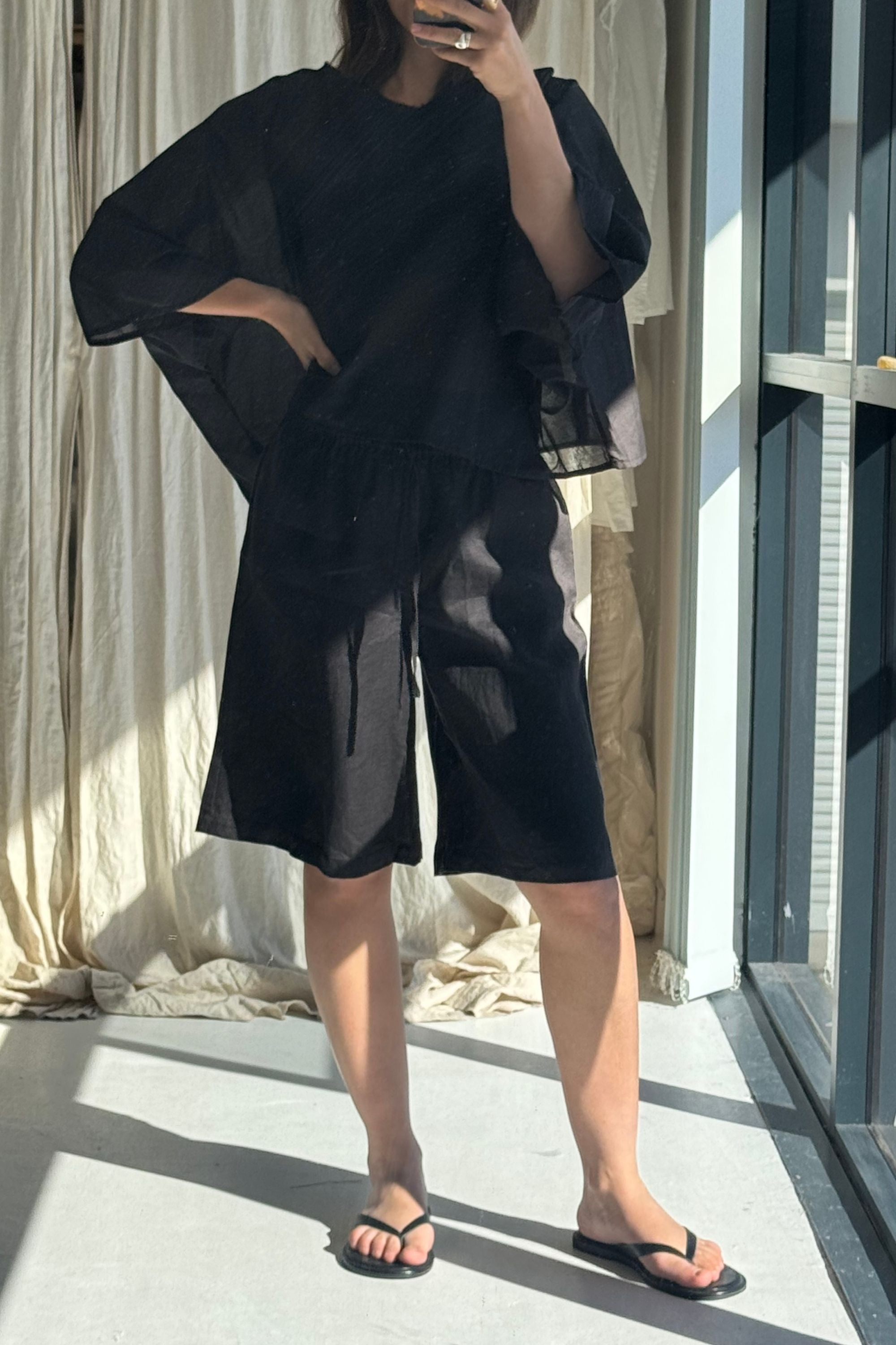 SAMPLE SALE | Koko Linen Short Black