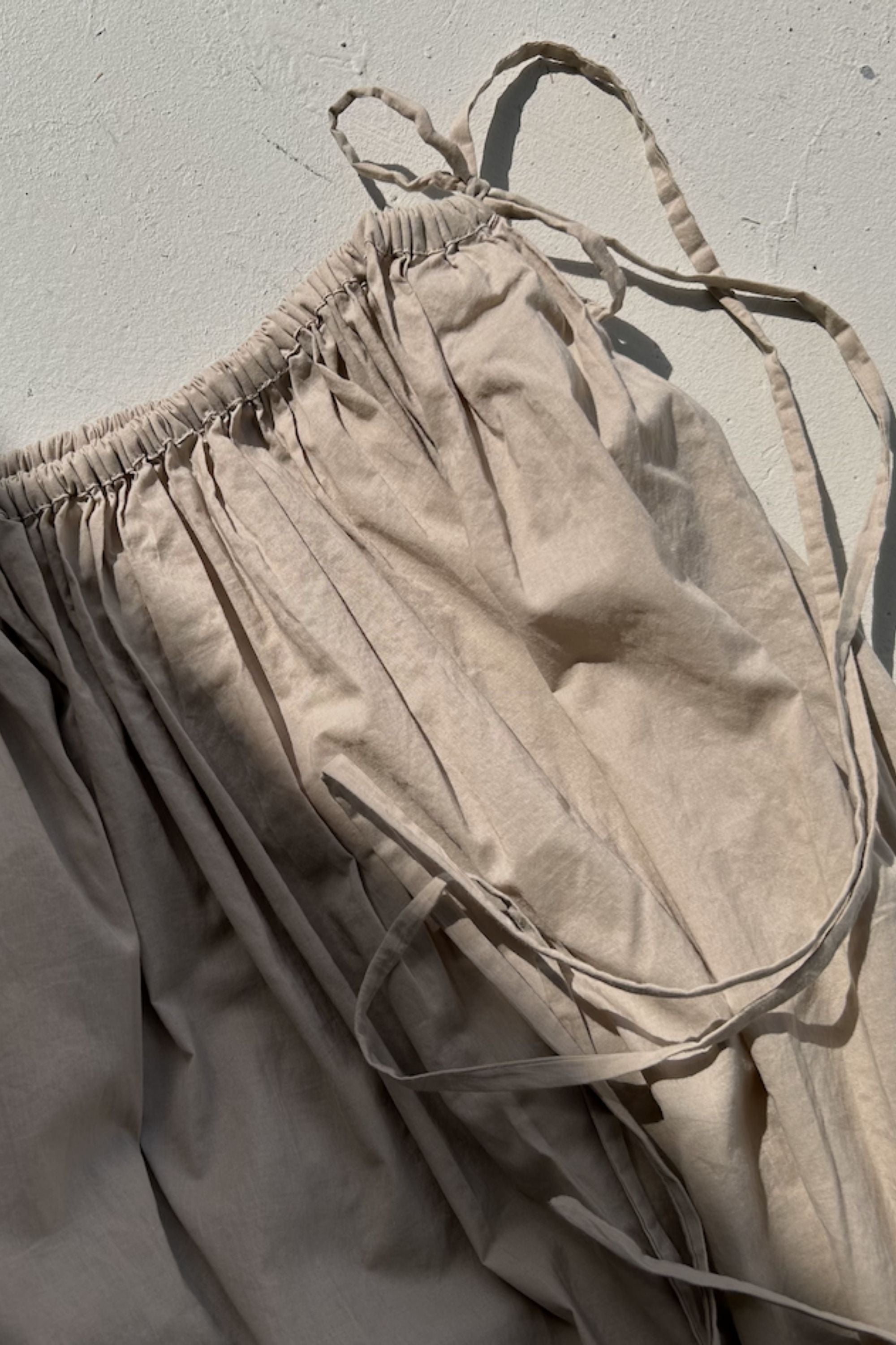 Maya Organic Cotton Maxi Skirt Ice Coffee — UNIKSPACE
