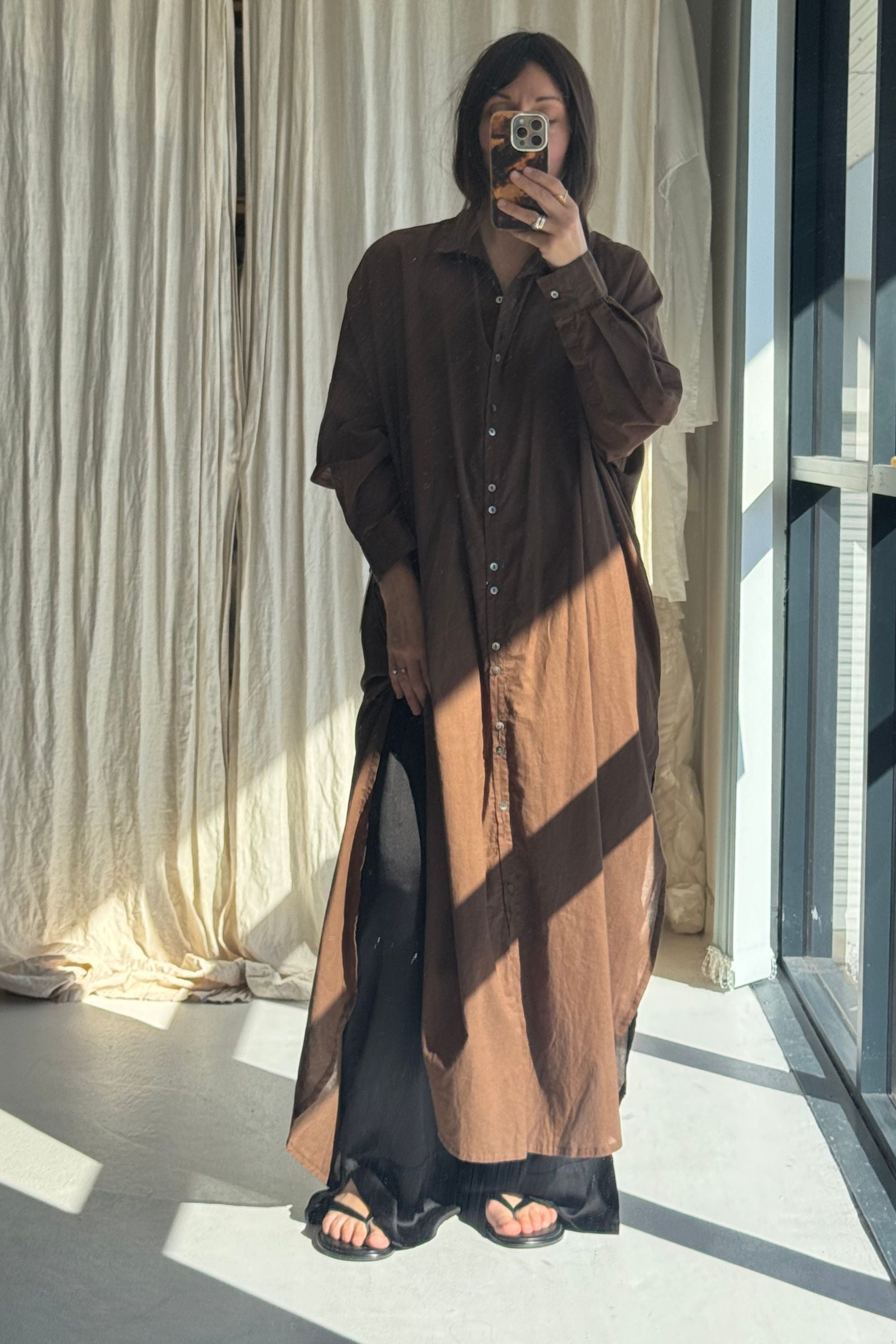 SAMPLE SALE | Santorini Shirt Dress Cacao