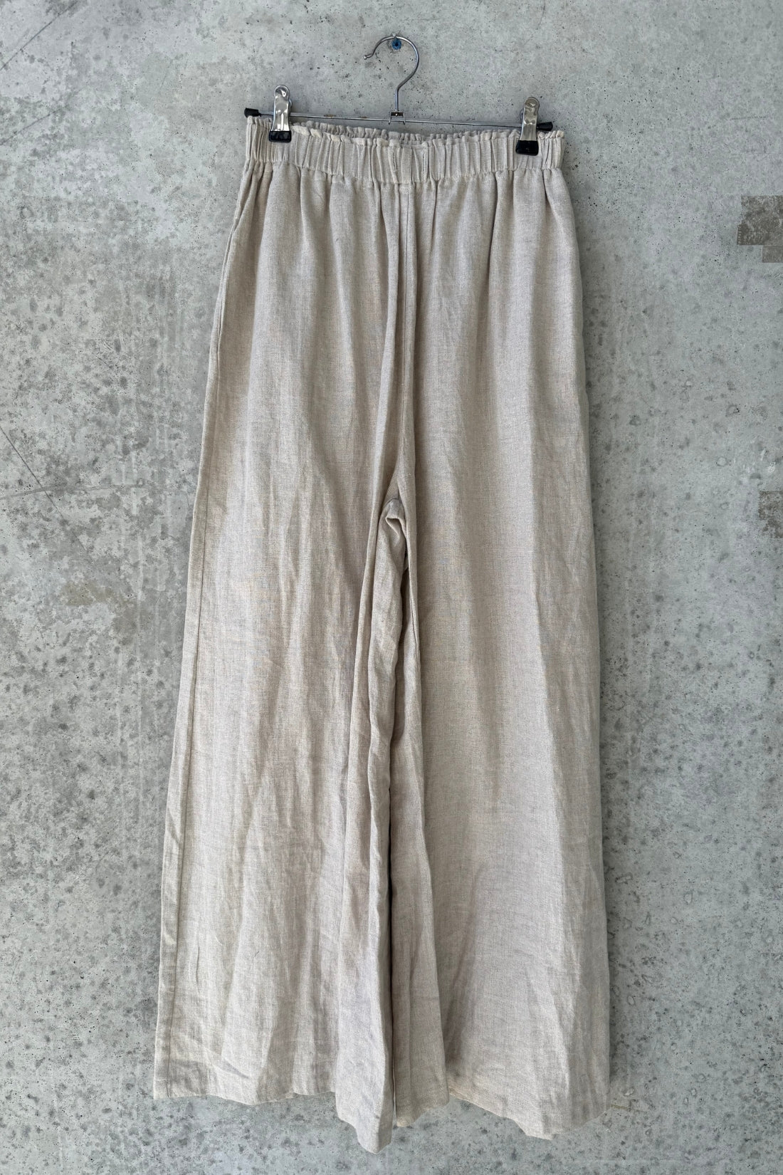 SAMPLE SALE | Wide leg linen lounge pant sand