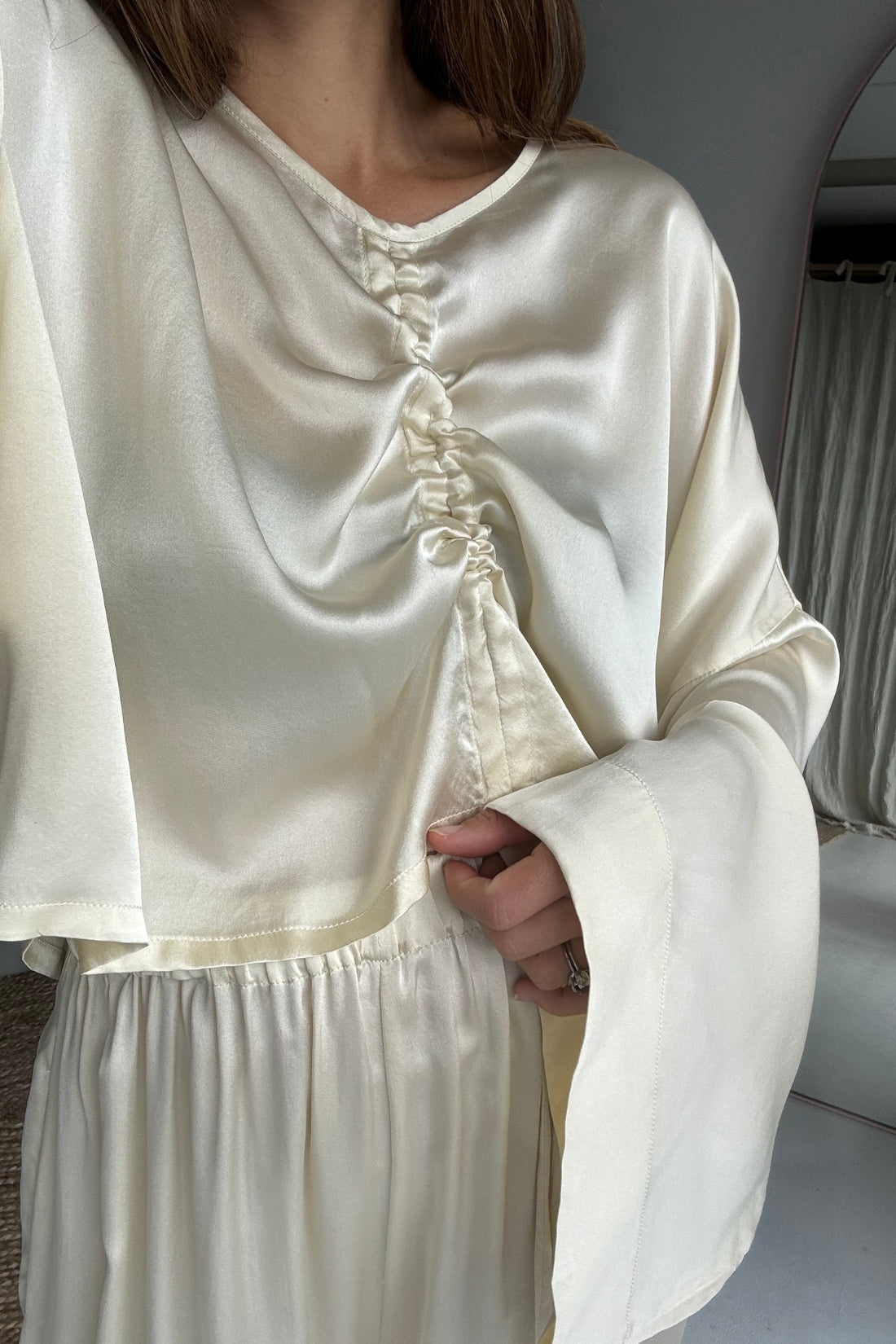 SAMPLE SALE | Ling Silk Blouse Birch