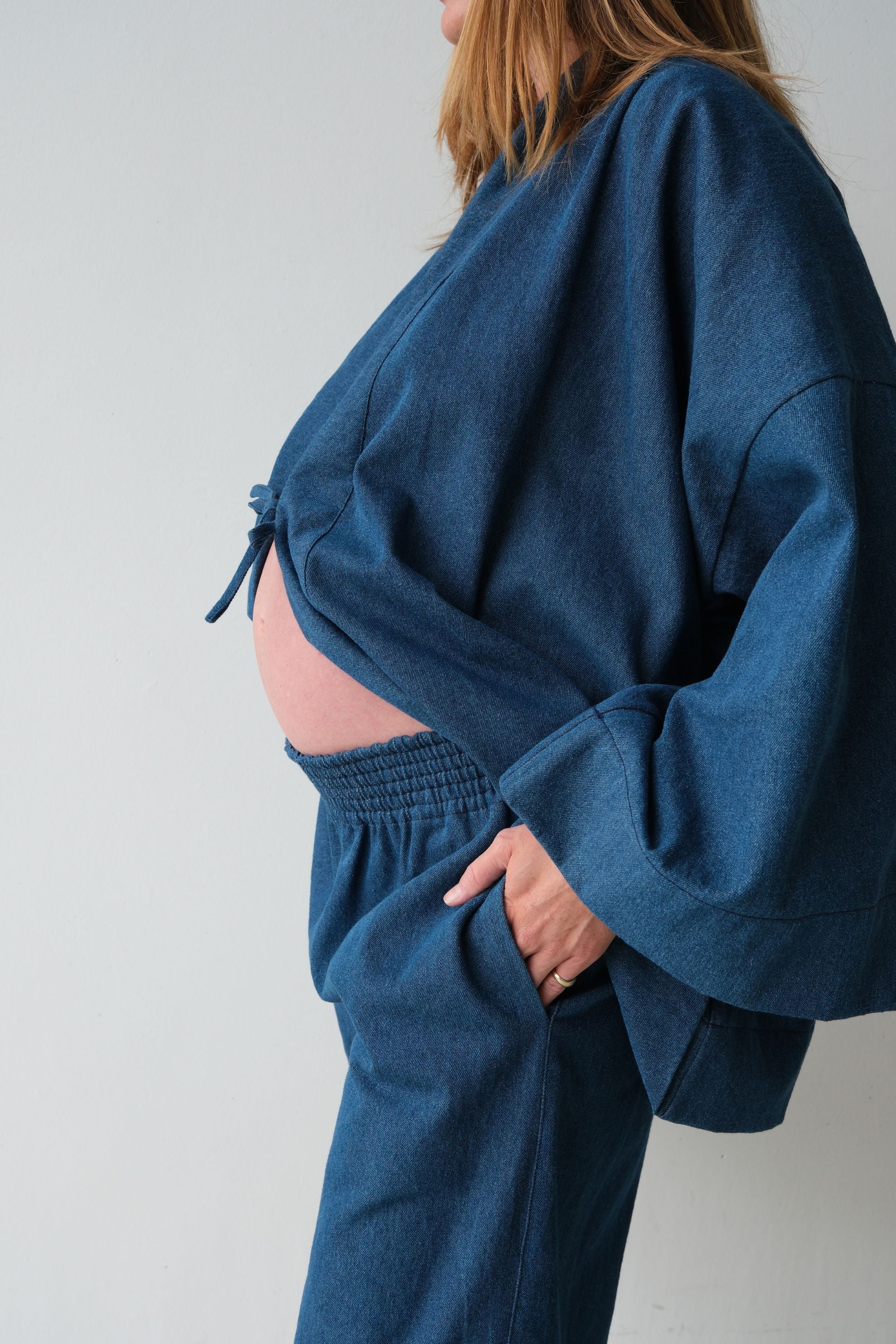 Anya Denim Kimono Medium Stonewash Blue