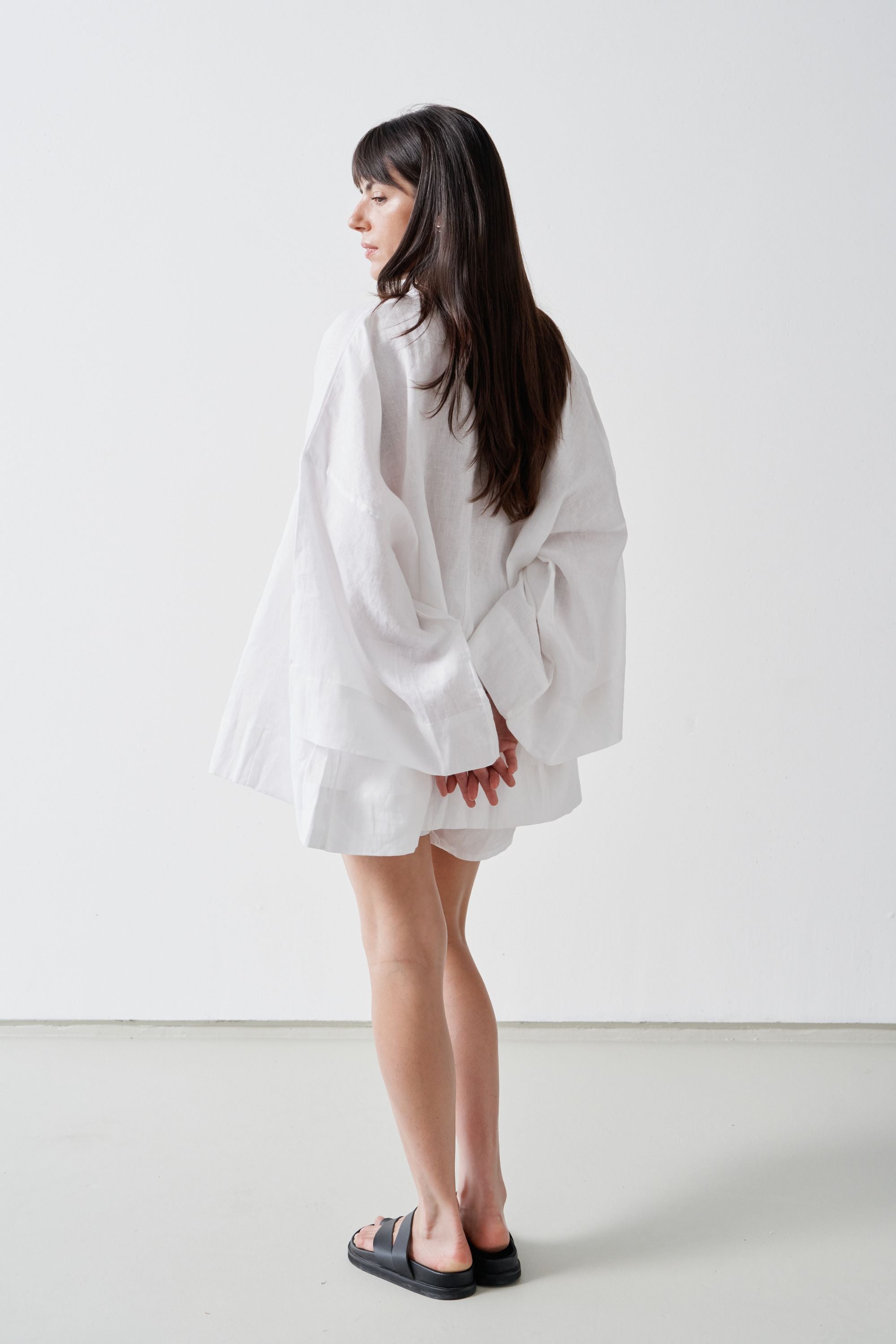 Anya Linen Kimono White
