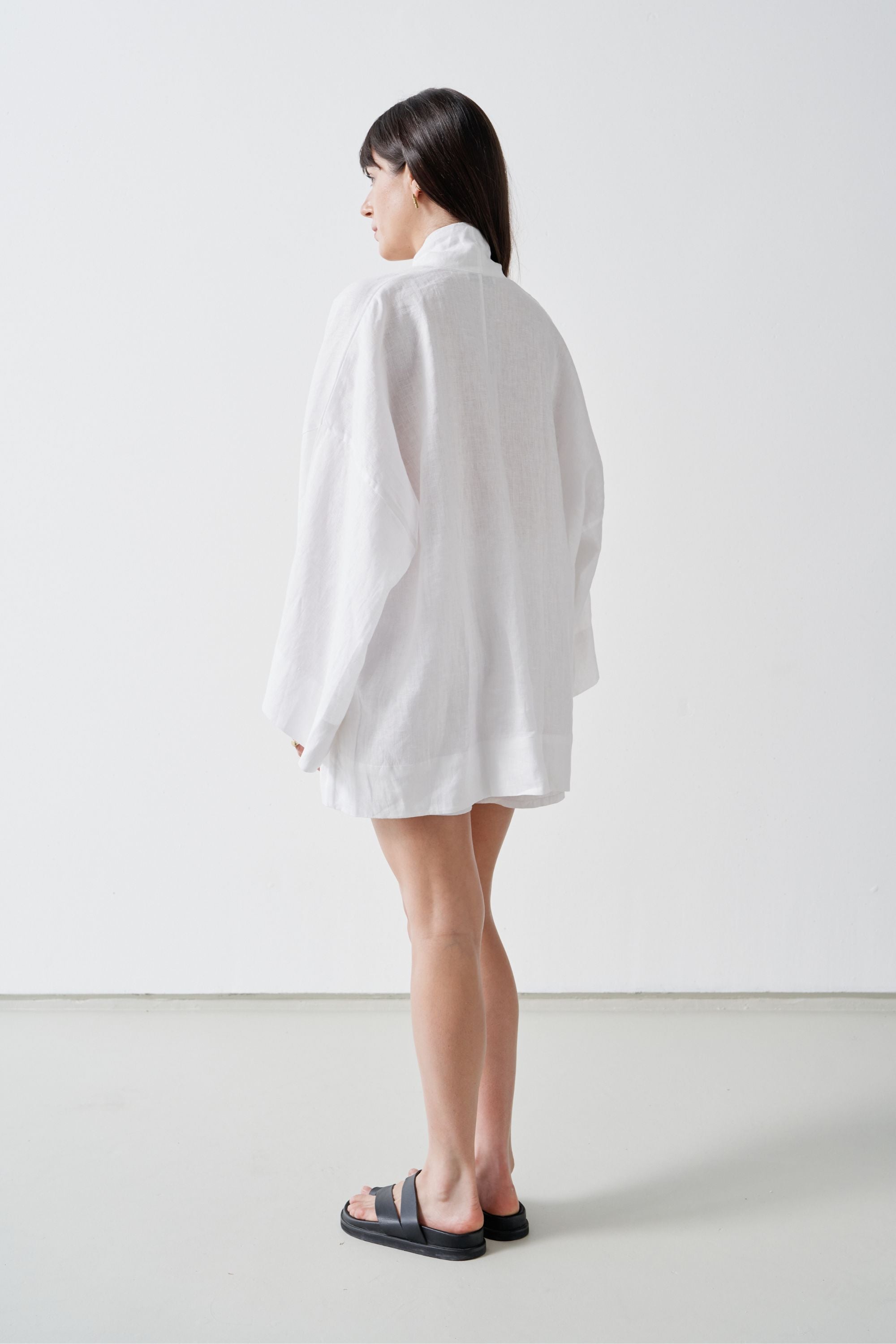 Anya Linen Kimono White