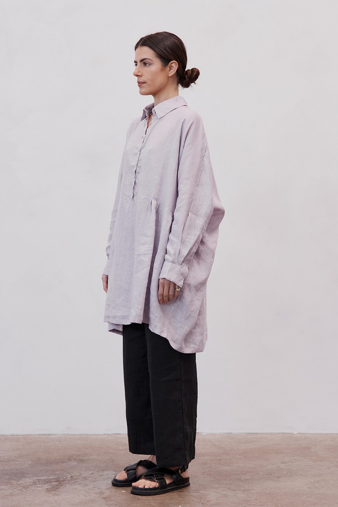 Byron Oversized Shirt Dress Mist