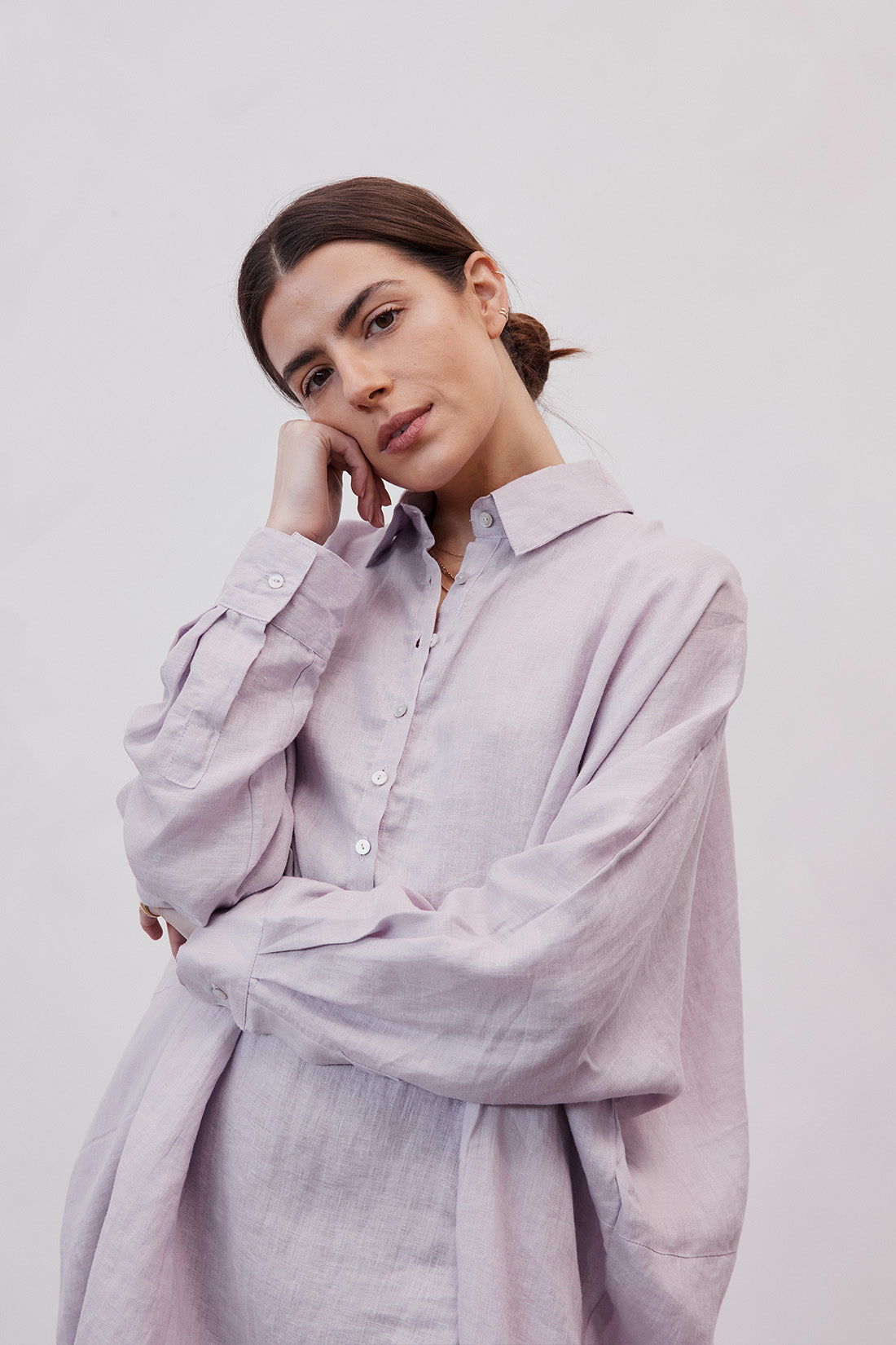 Byron Oversized Shirt Dress Mist