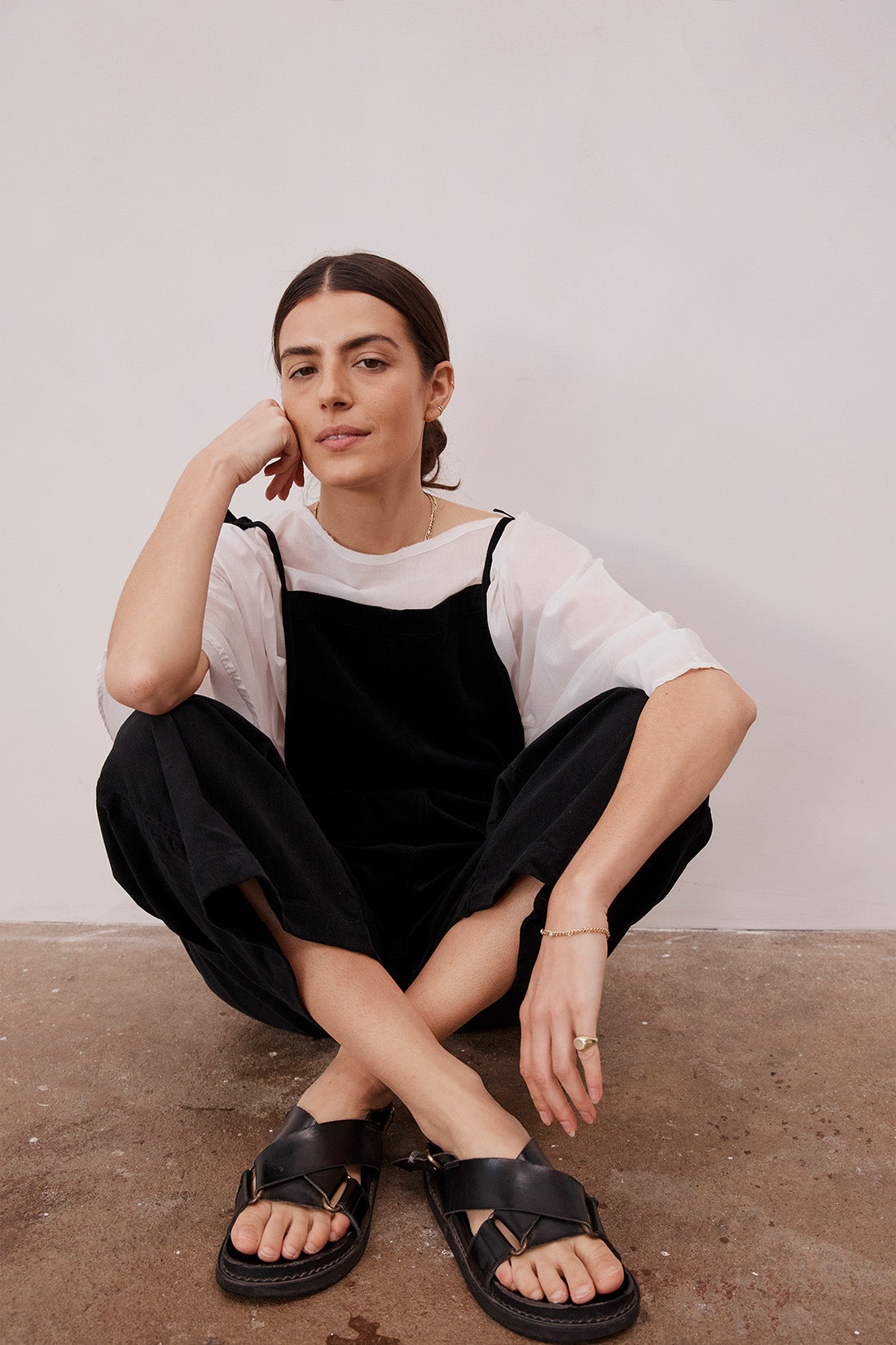 Ellen Corduroy Jumpsuit Black