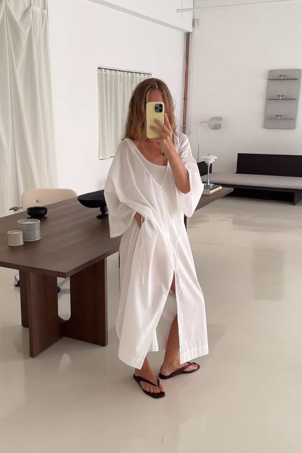 Ibiza Organic Cotton Kaftan White