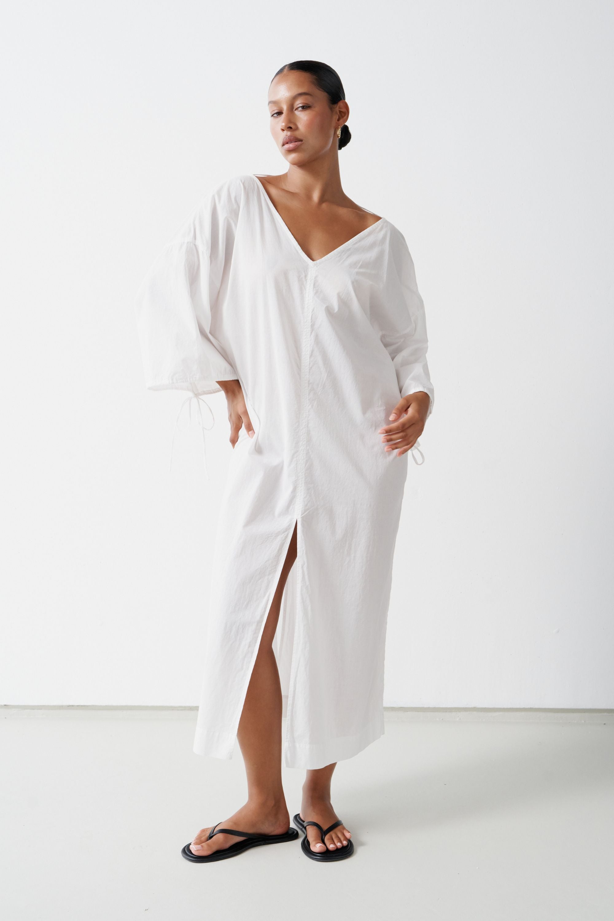 Ibiza Organic Cotton Kaftan White