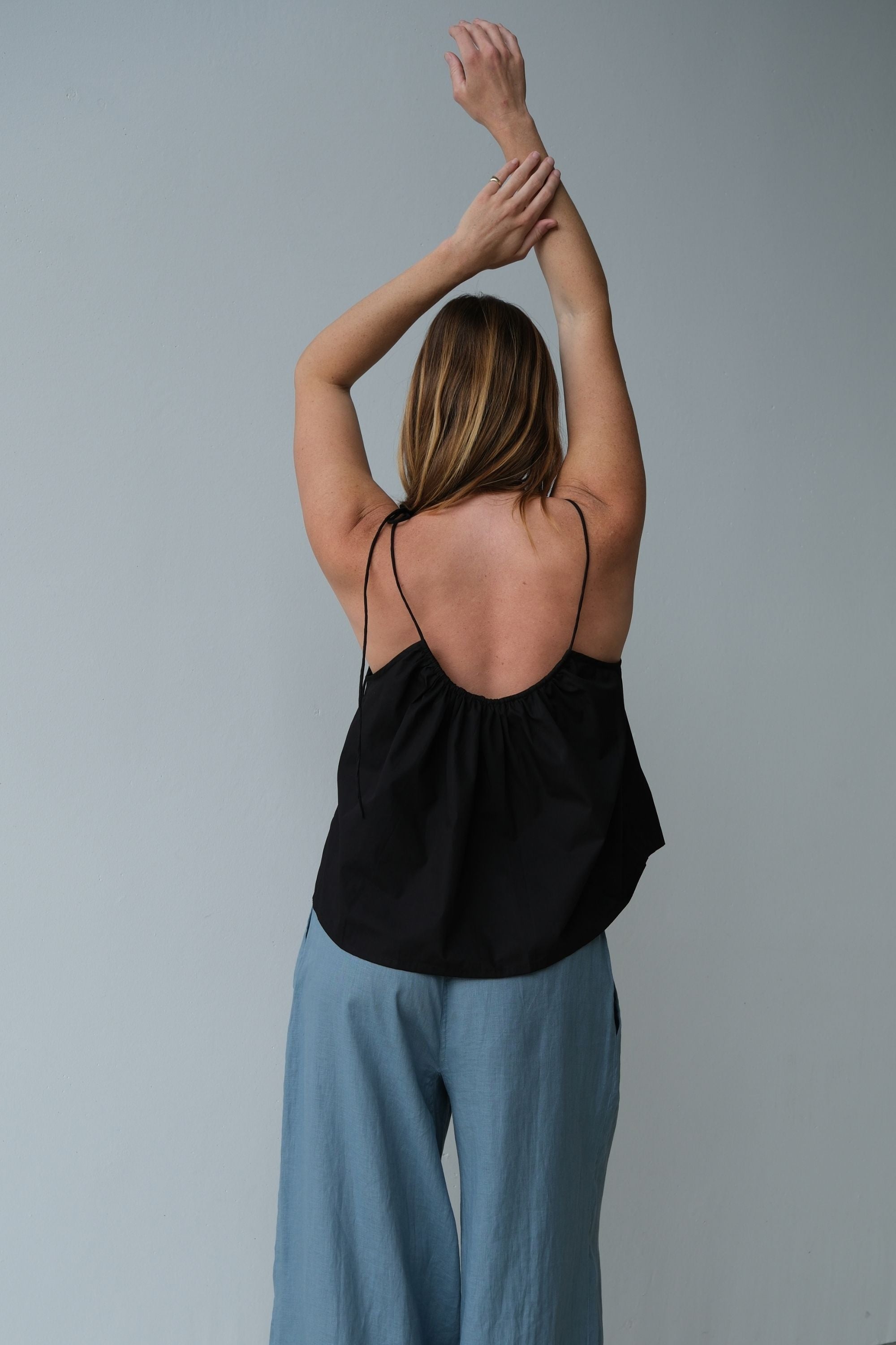 Josey Tie Top Black