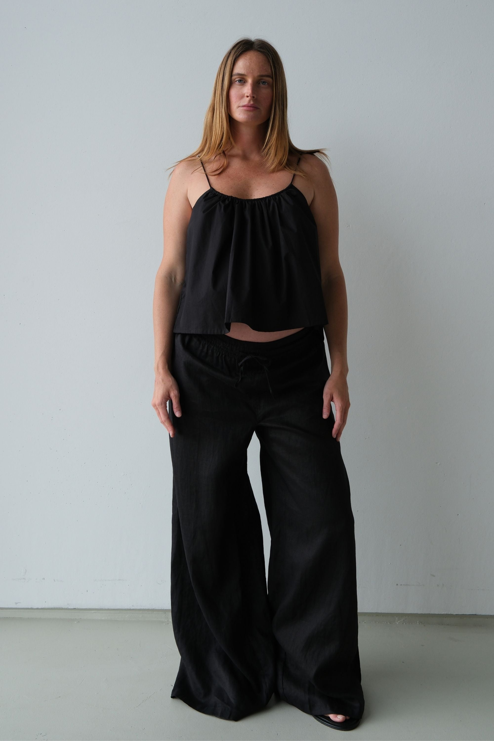 Josey Tie Top Black