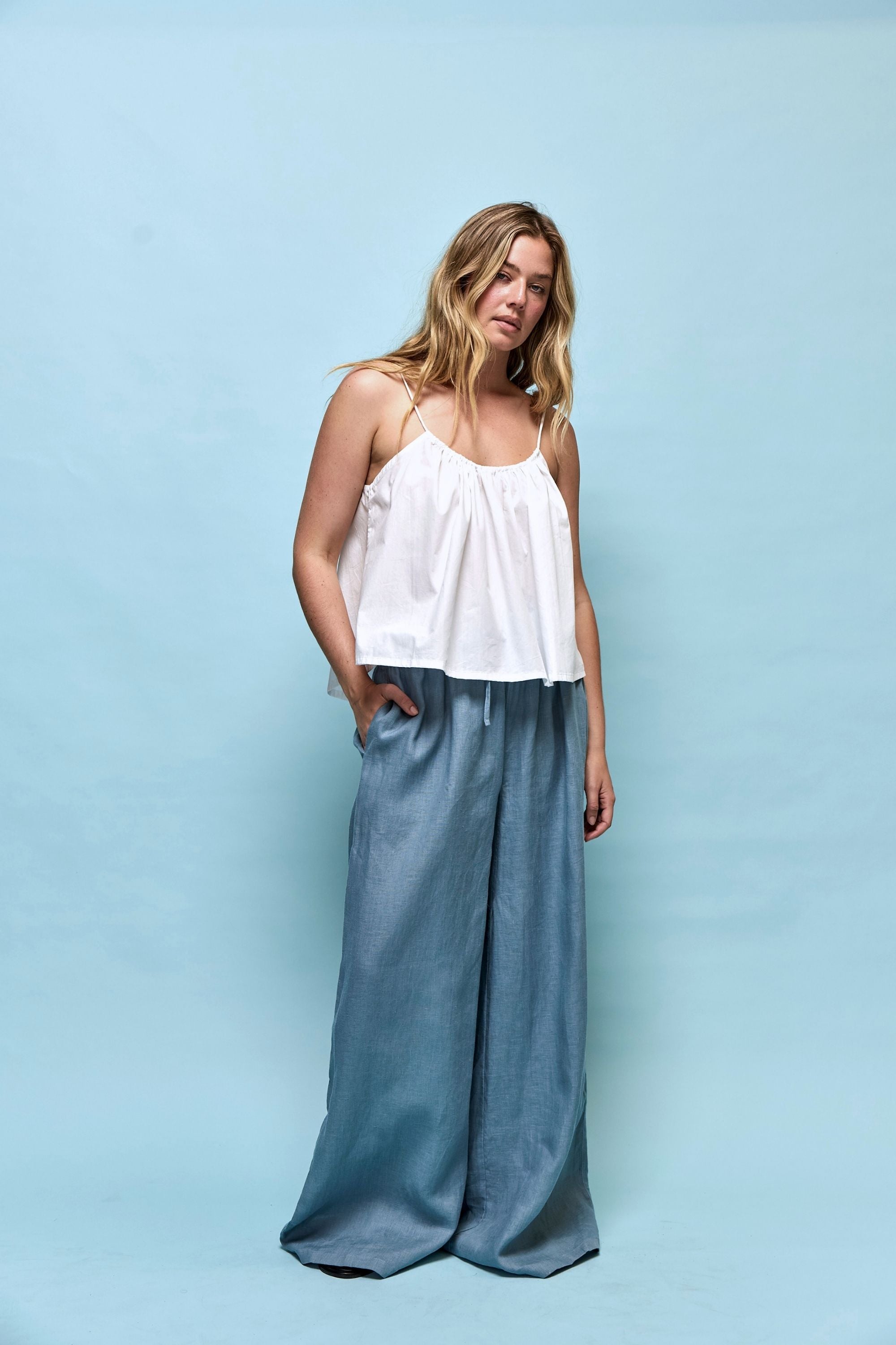Josey Tie Top White