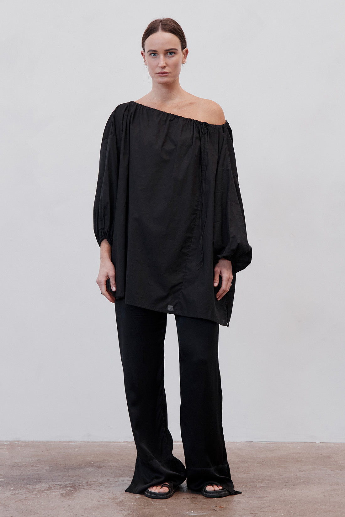 Joss Organic Cotton Blouse Black