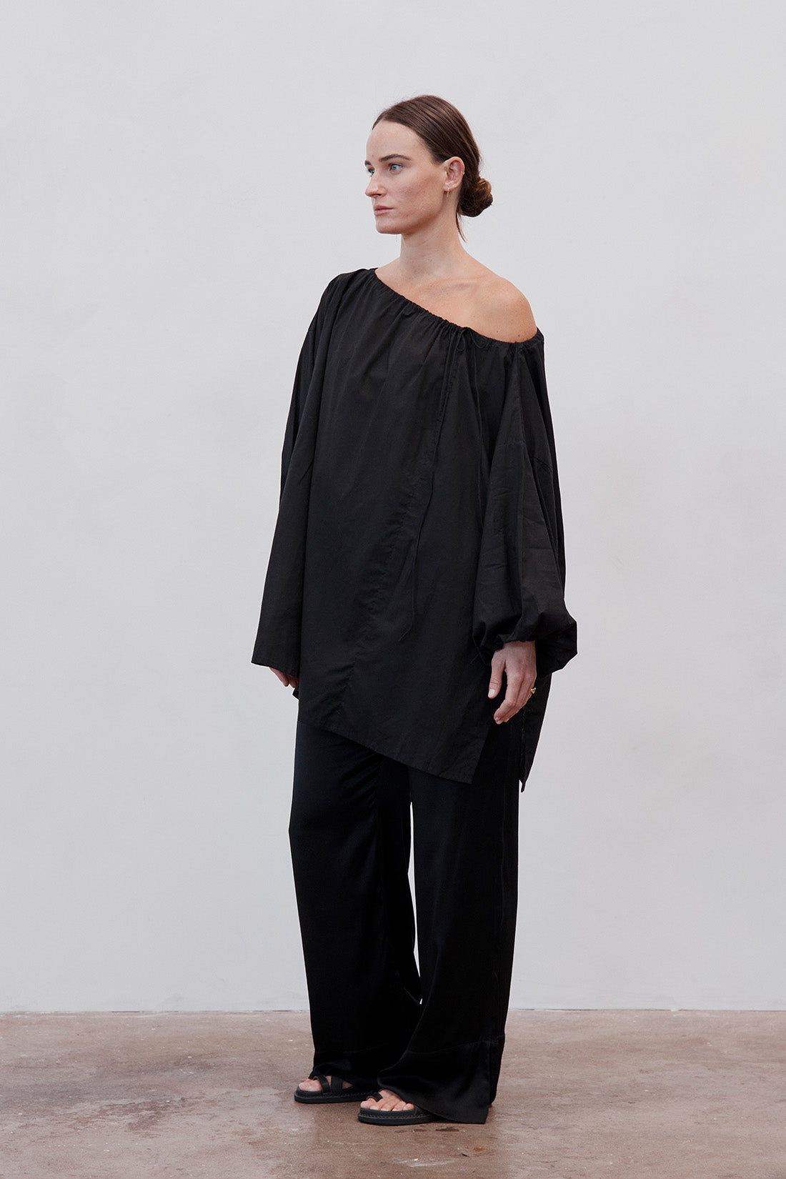 Joss Organic Cotton Blouse Black | Pre Order