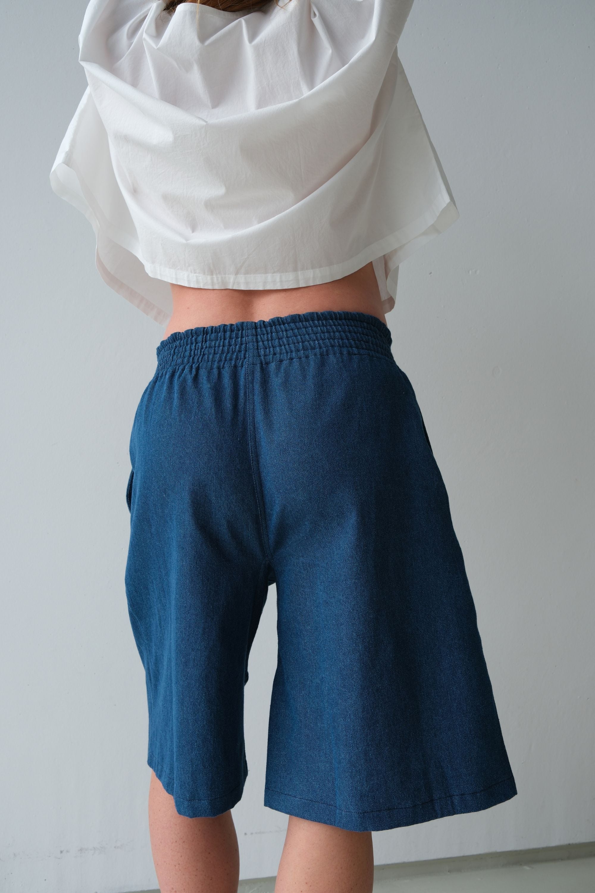 Koko Denim Short Medium Stonewash Blue
