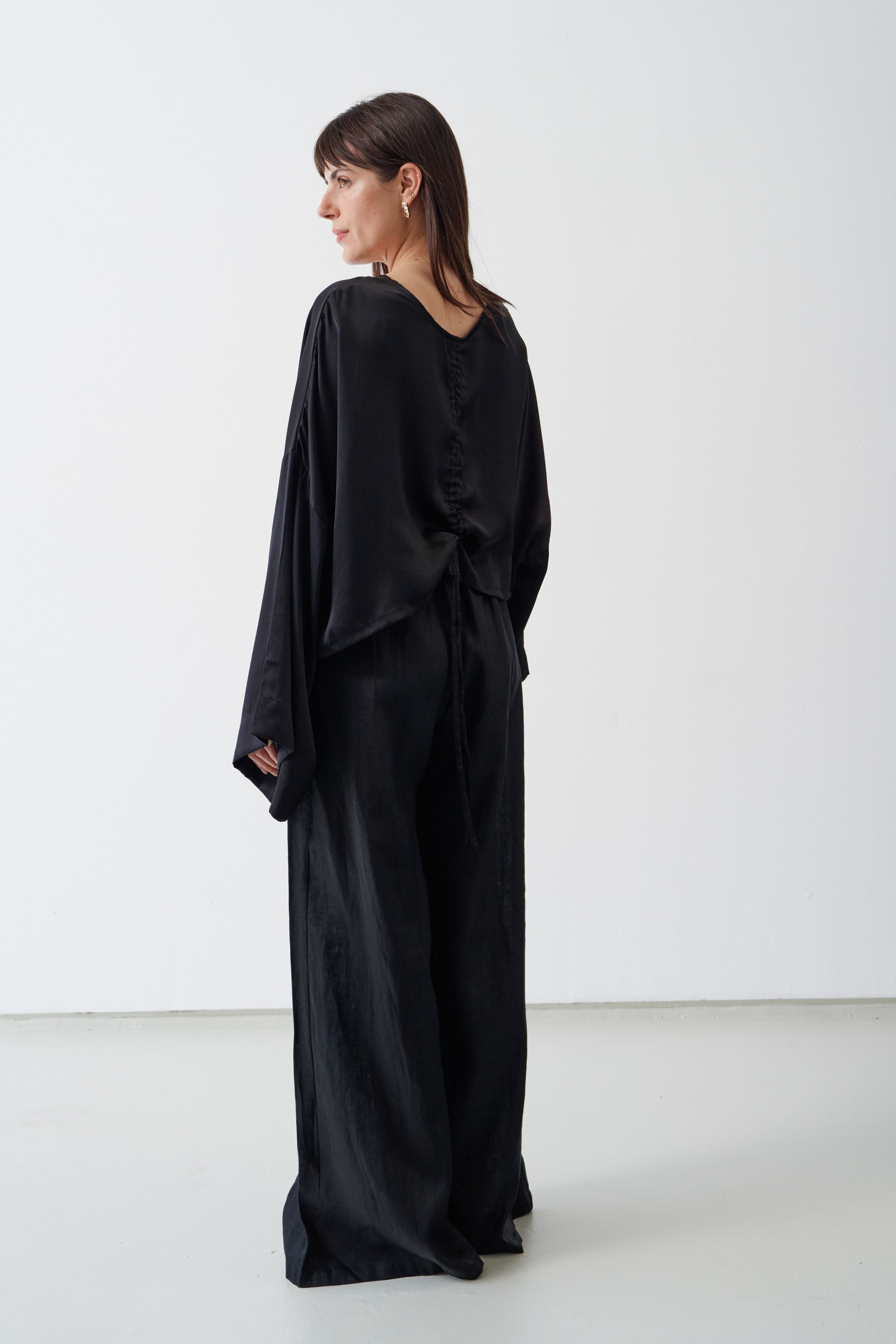 Ling Silk Blouse Black