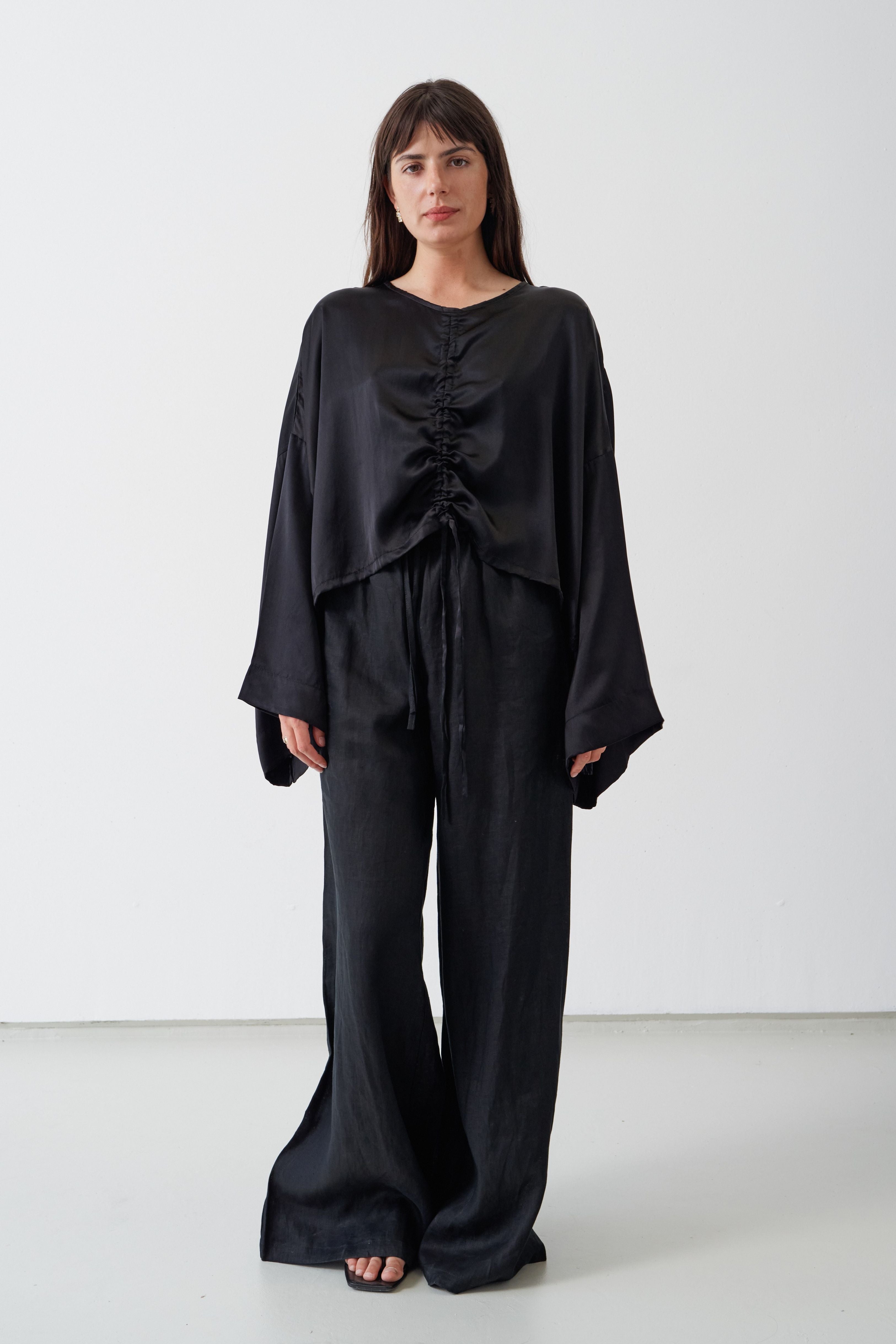 Ling Silk Blouse Black