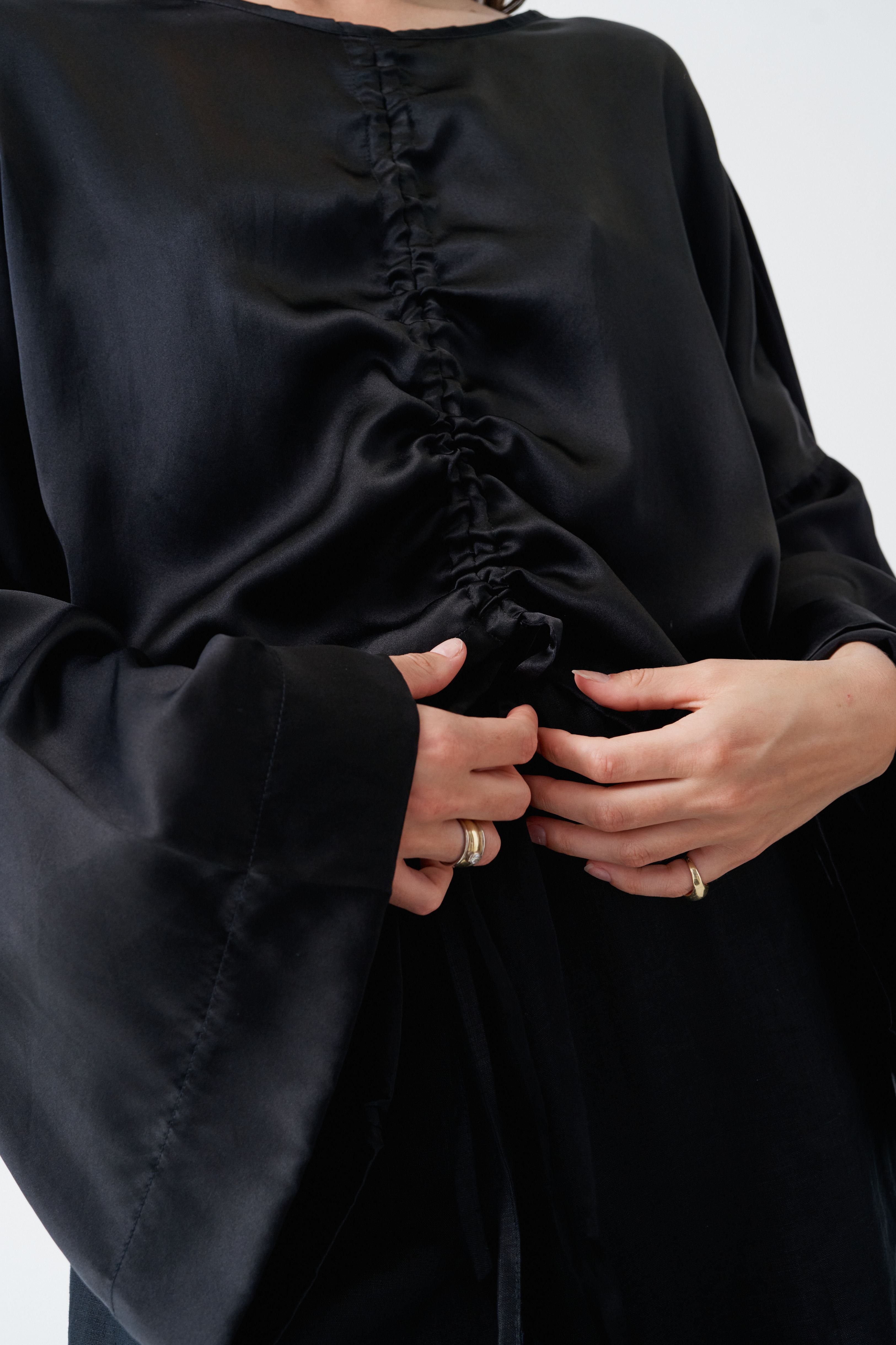 Ling Silk Blouse Black