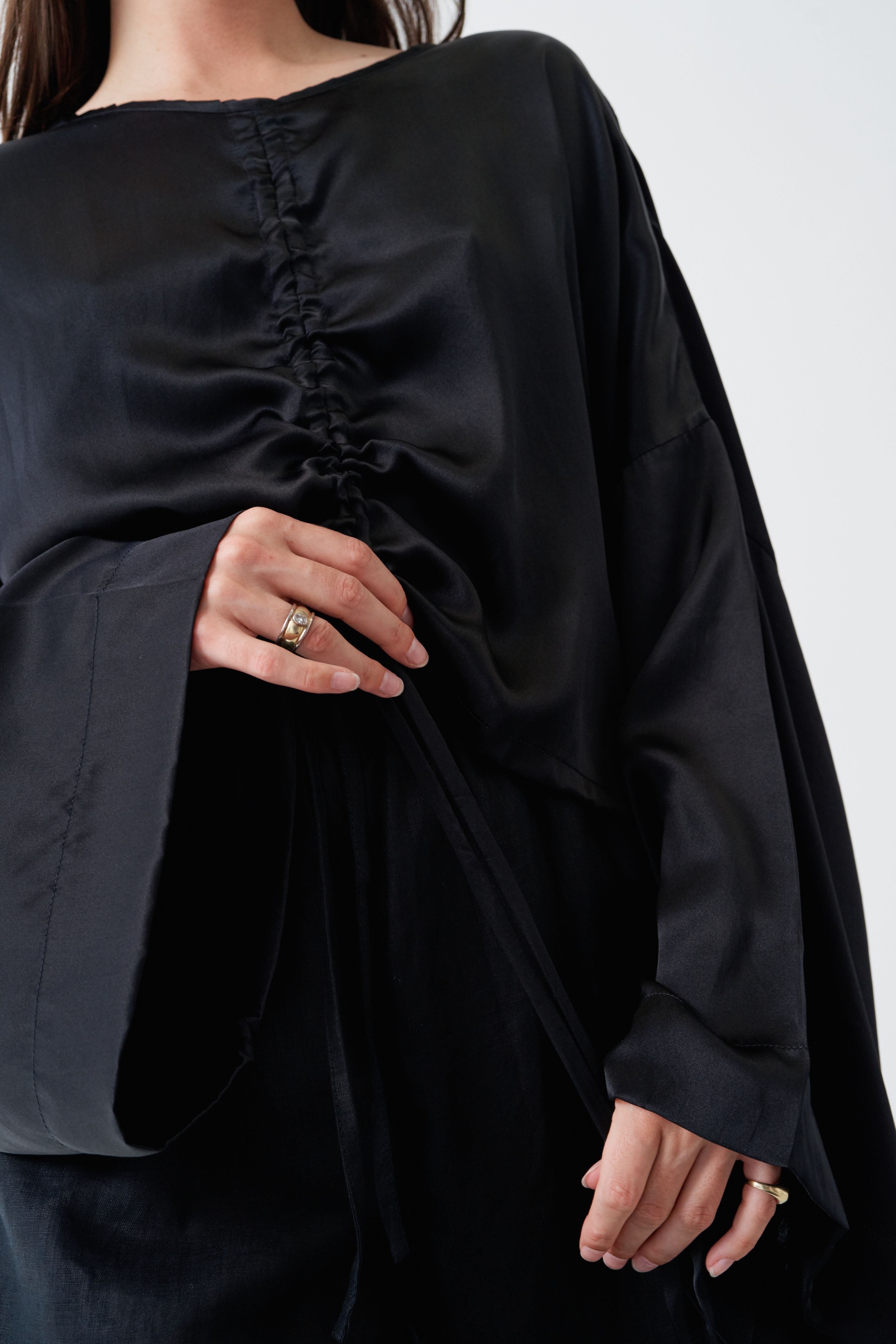 Ling Silk Blouse Black