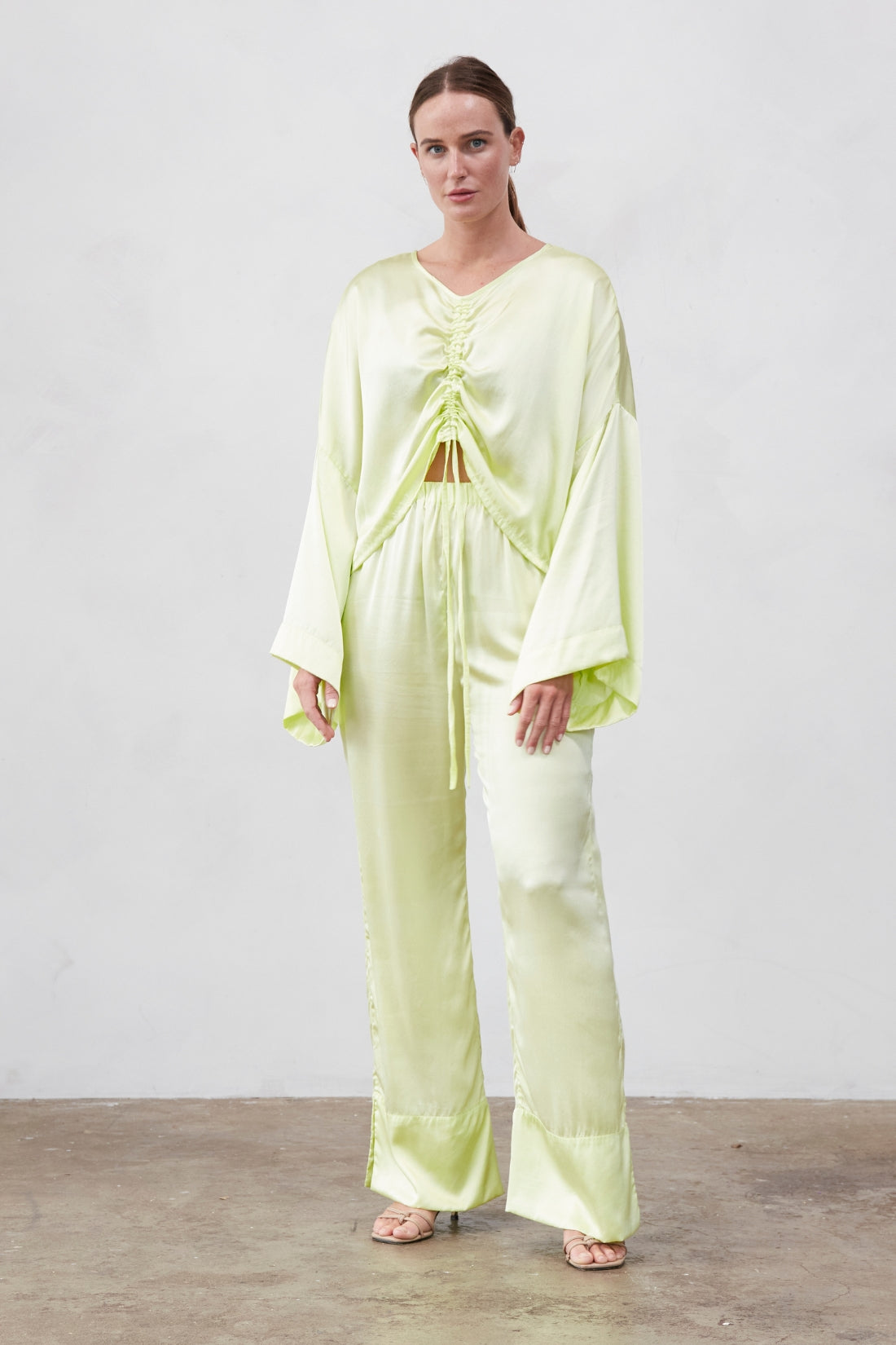 Ling Silk Blouse Sunny Lime