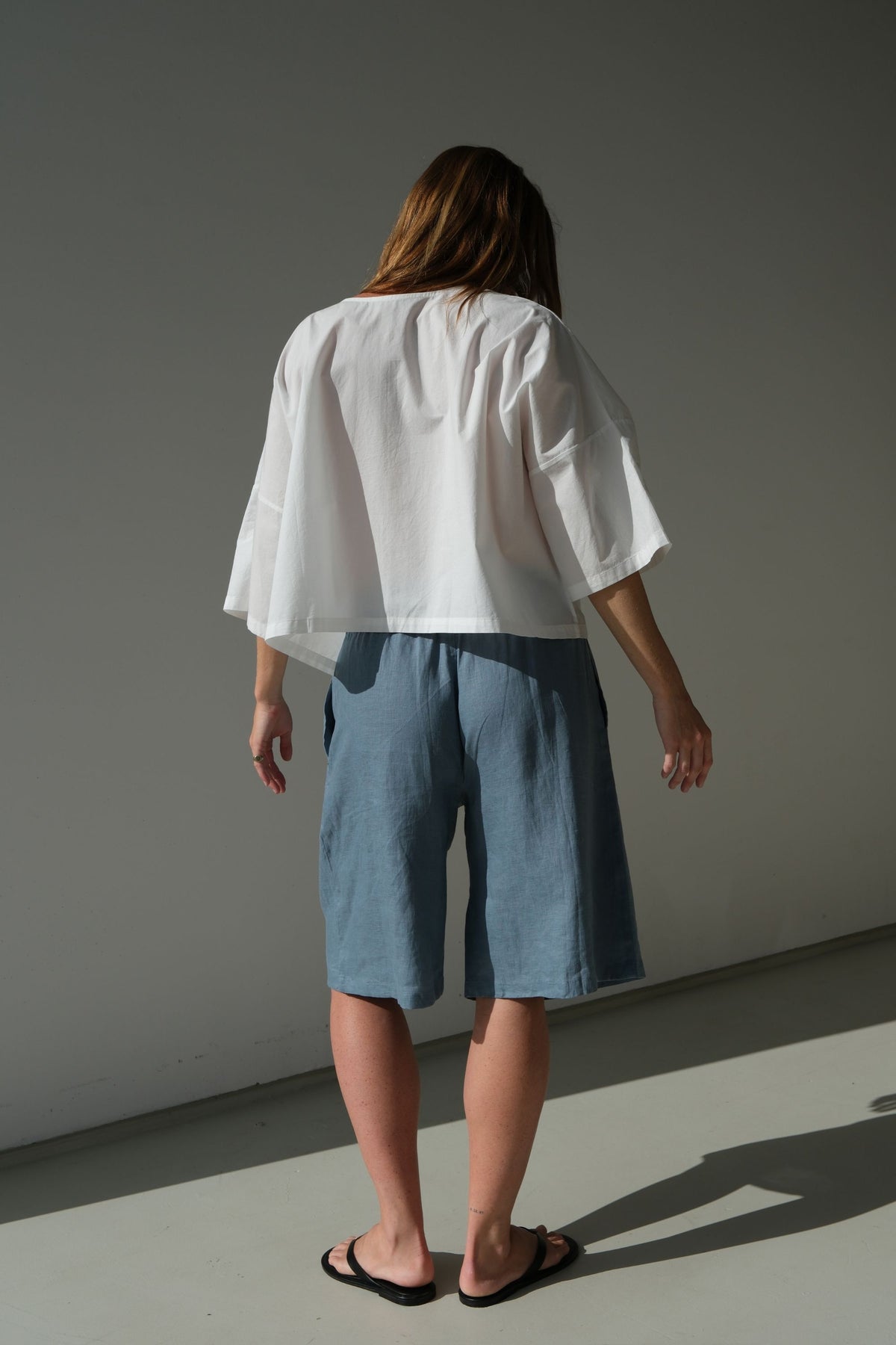 Lulu Organic Cotton Tie Tee White